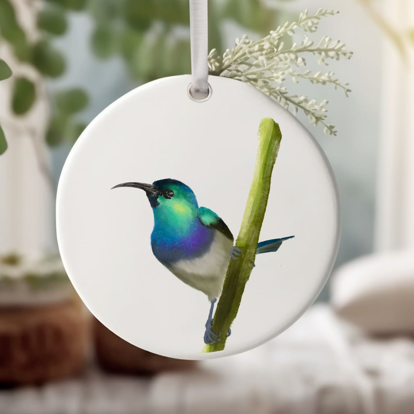 Sunbird Ceramic Ornament - MerikaArt