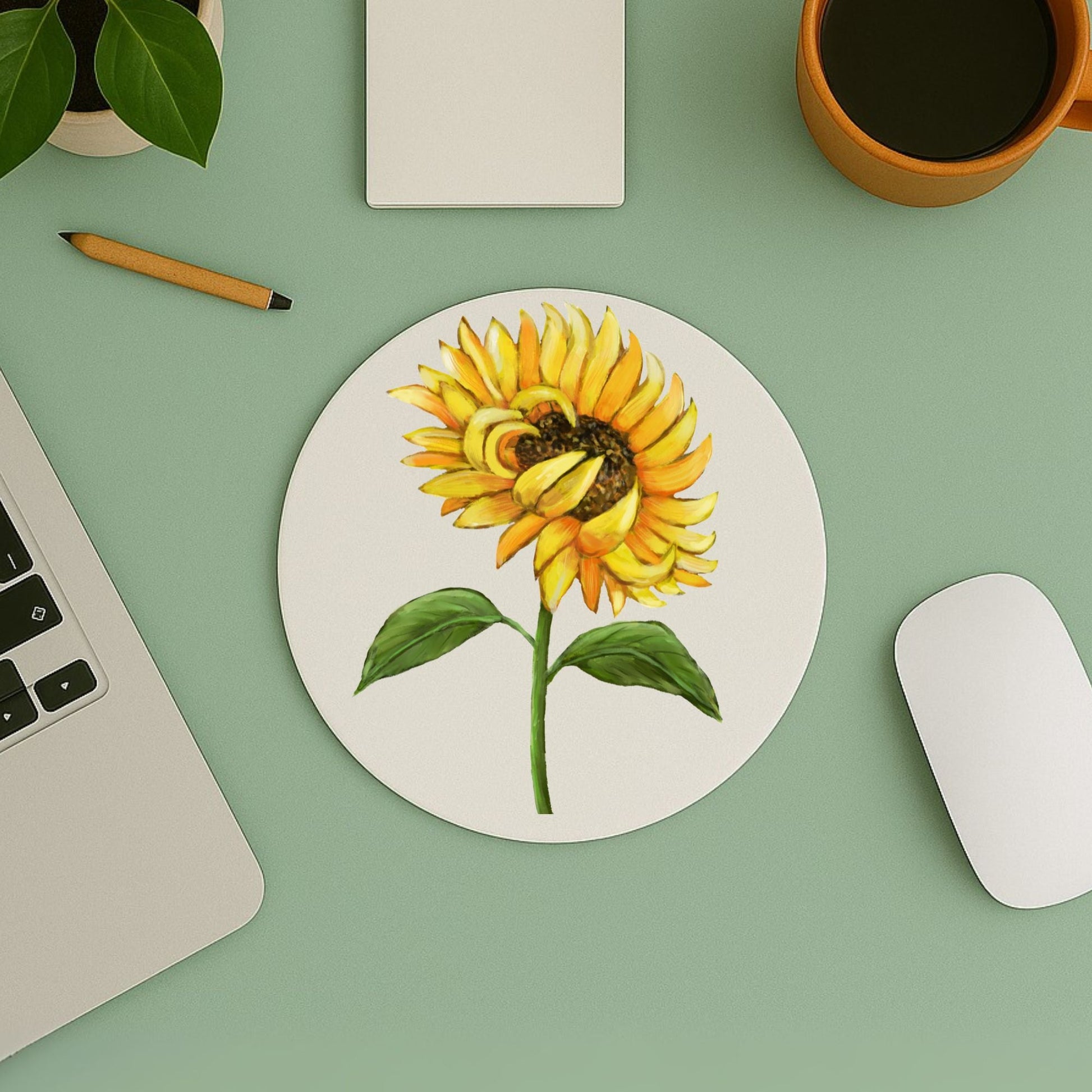 Sunflower Mousepad - MerikaArt