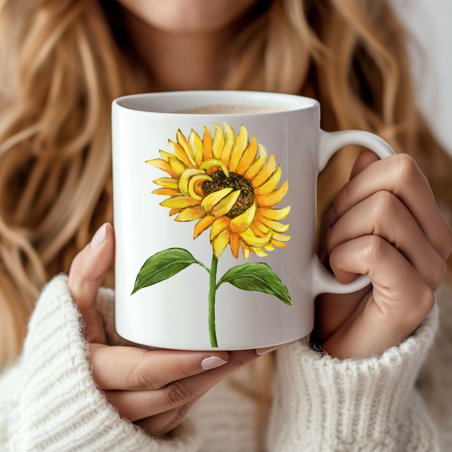 Sunflower Mug - MerikaArt