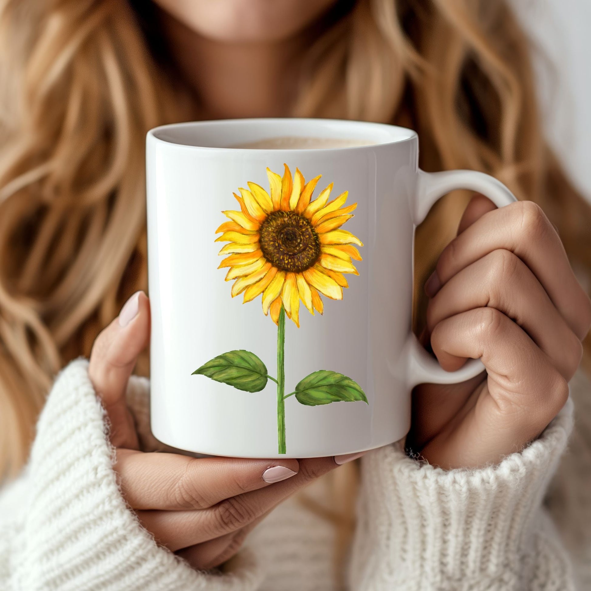 Sunflower Mug - MerikaArt