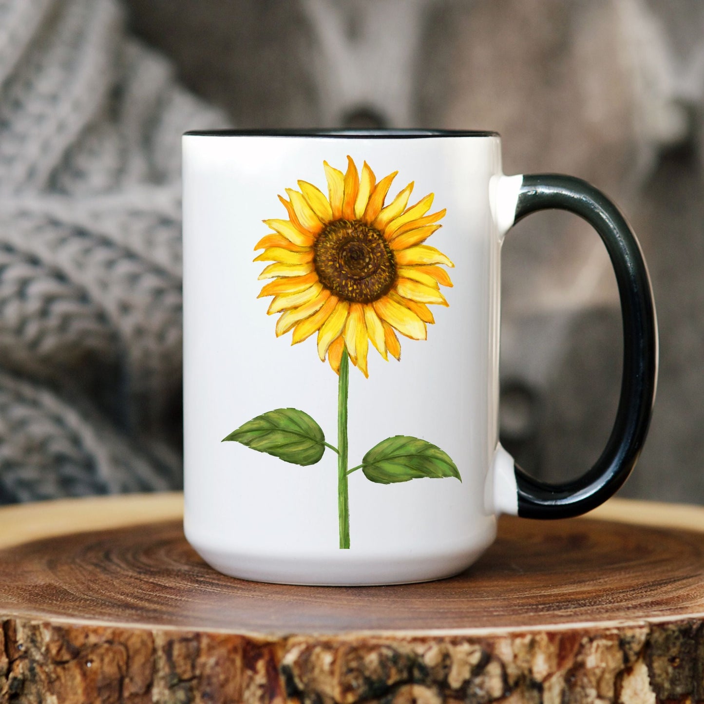 Sunflower Mug - MerikaArt