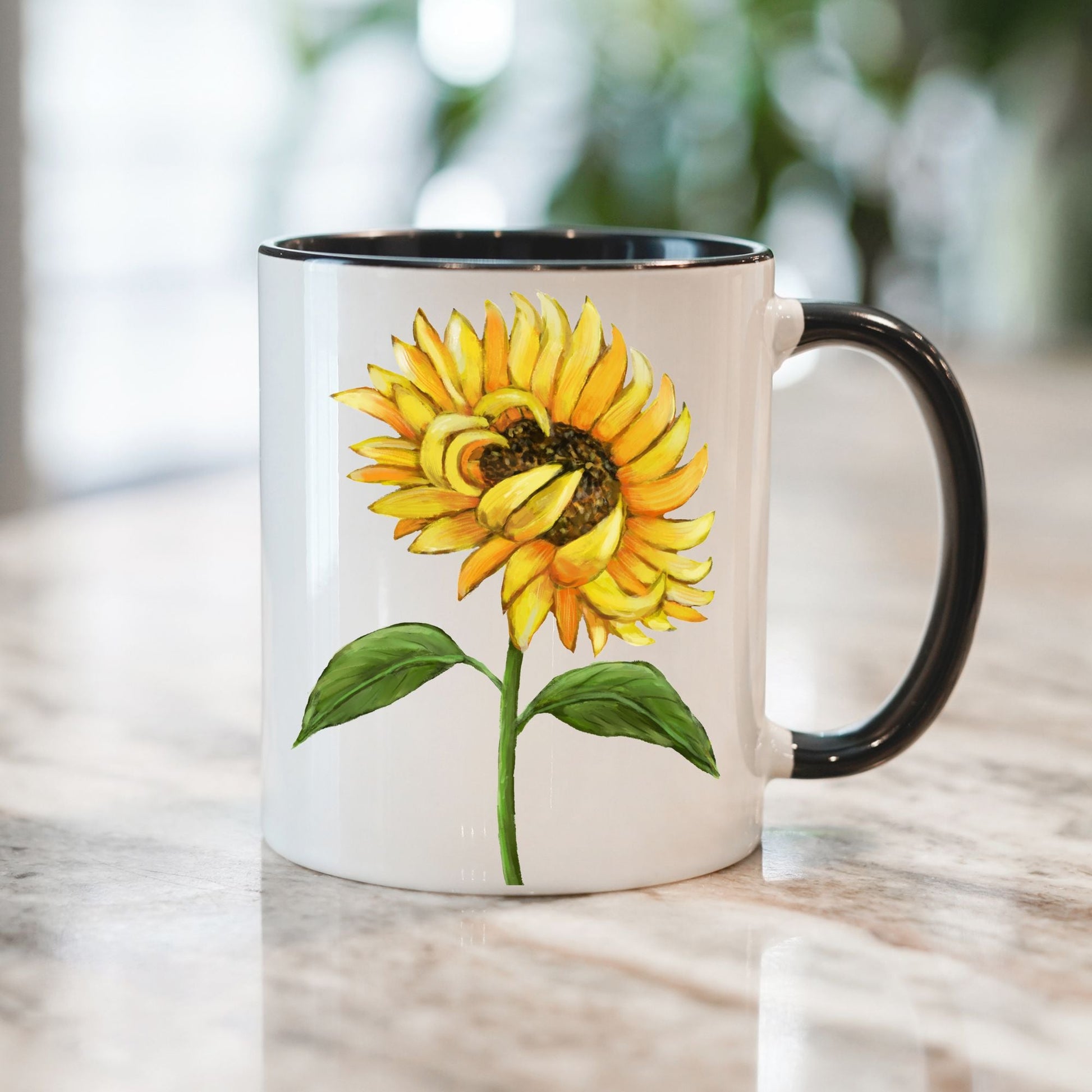 Sunflower Mug - MerikaArt