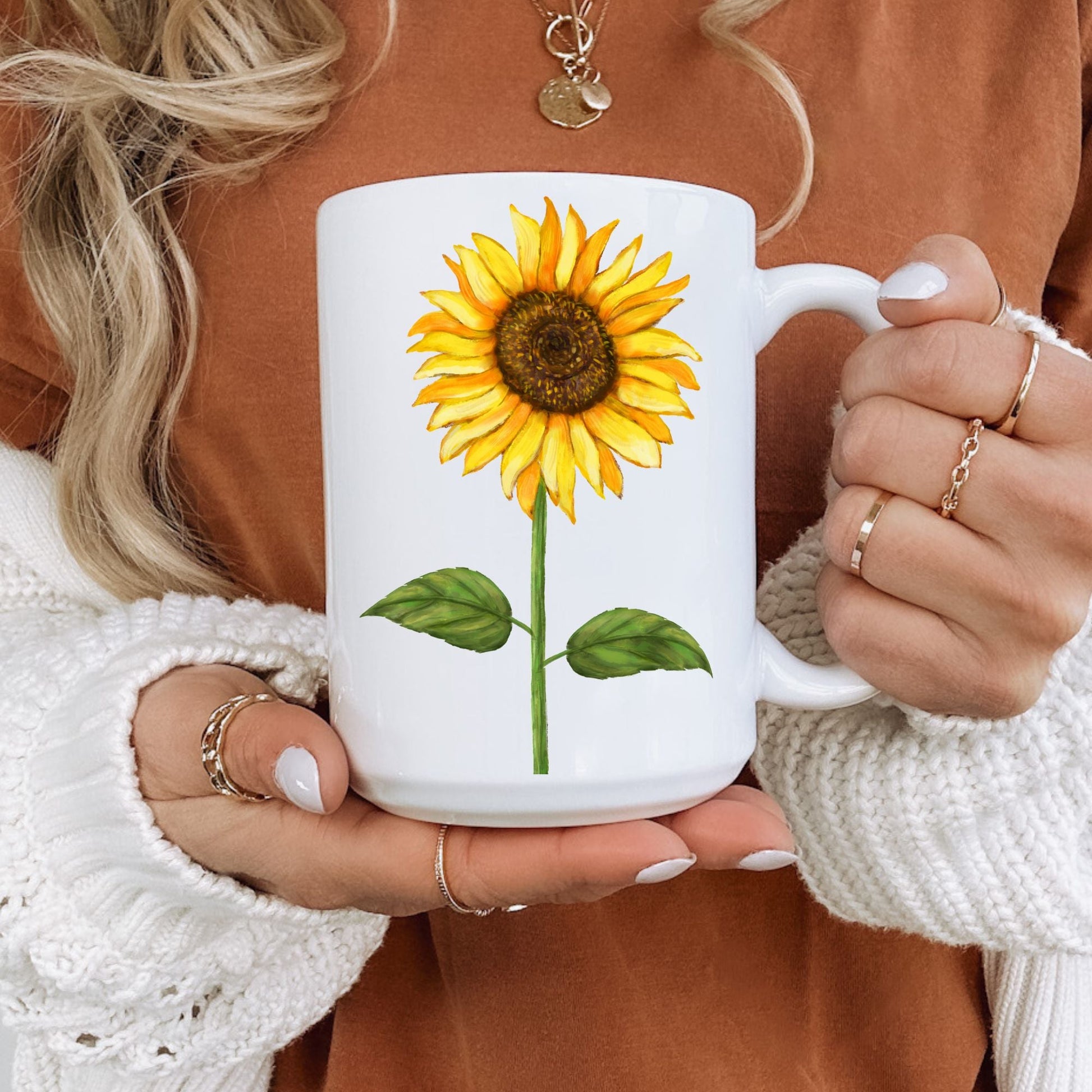 Sunflower Mug - MerikaArt