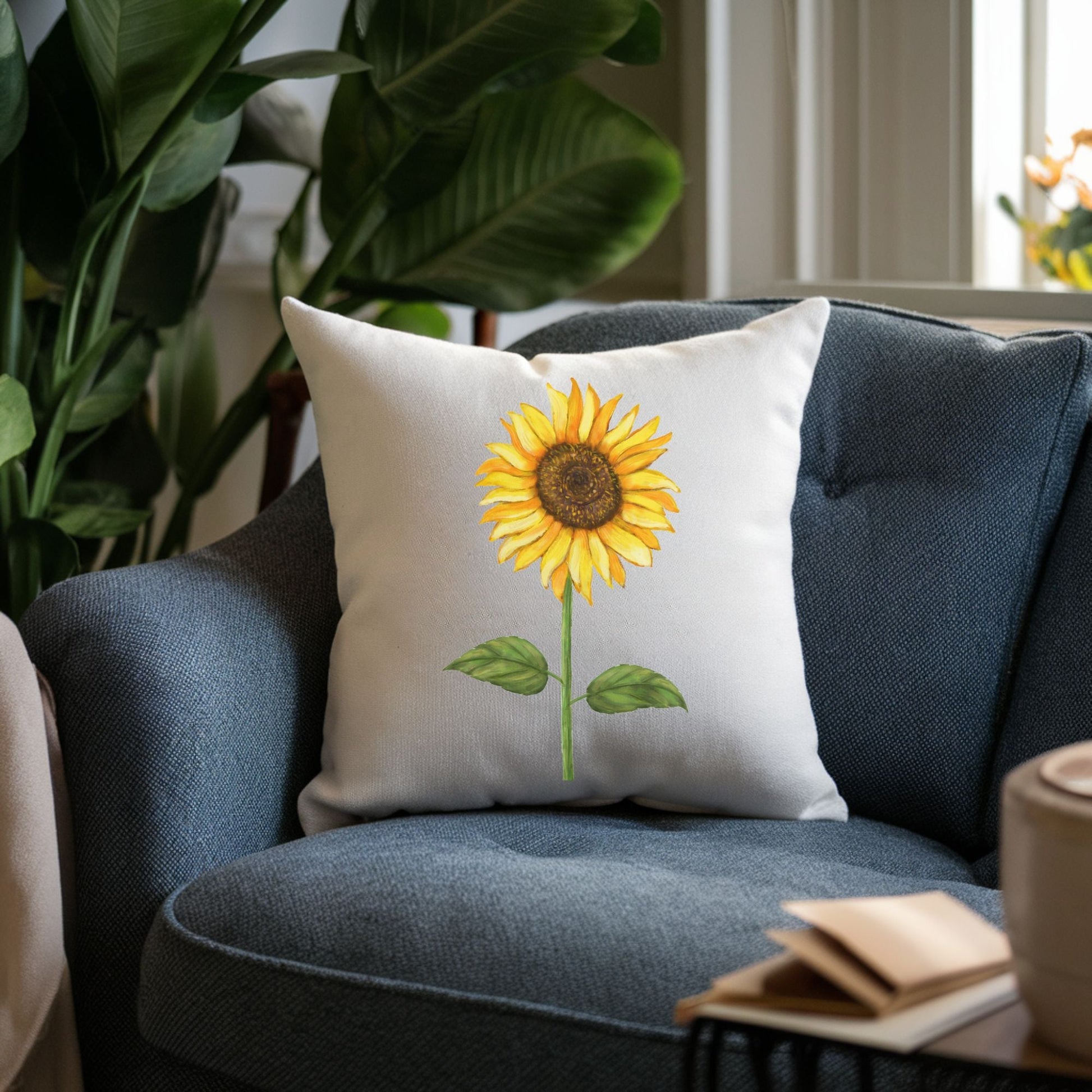 Sunflower Pillow - MerikaArt