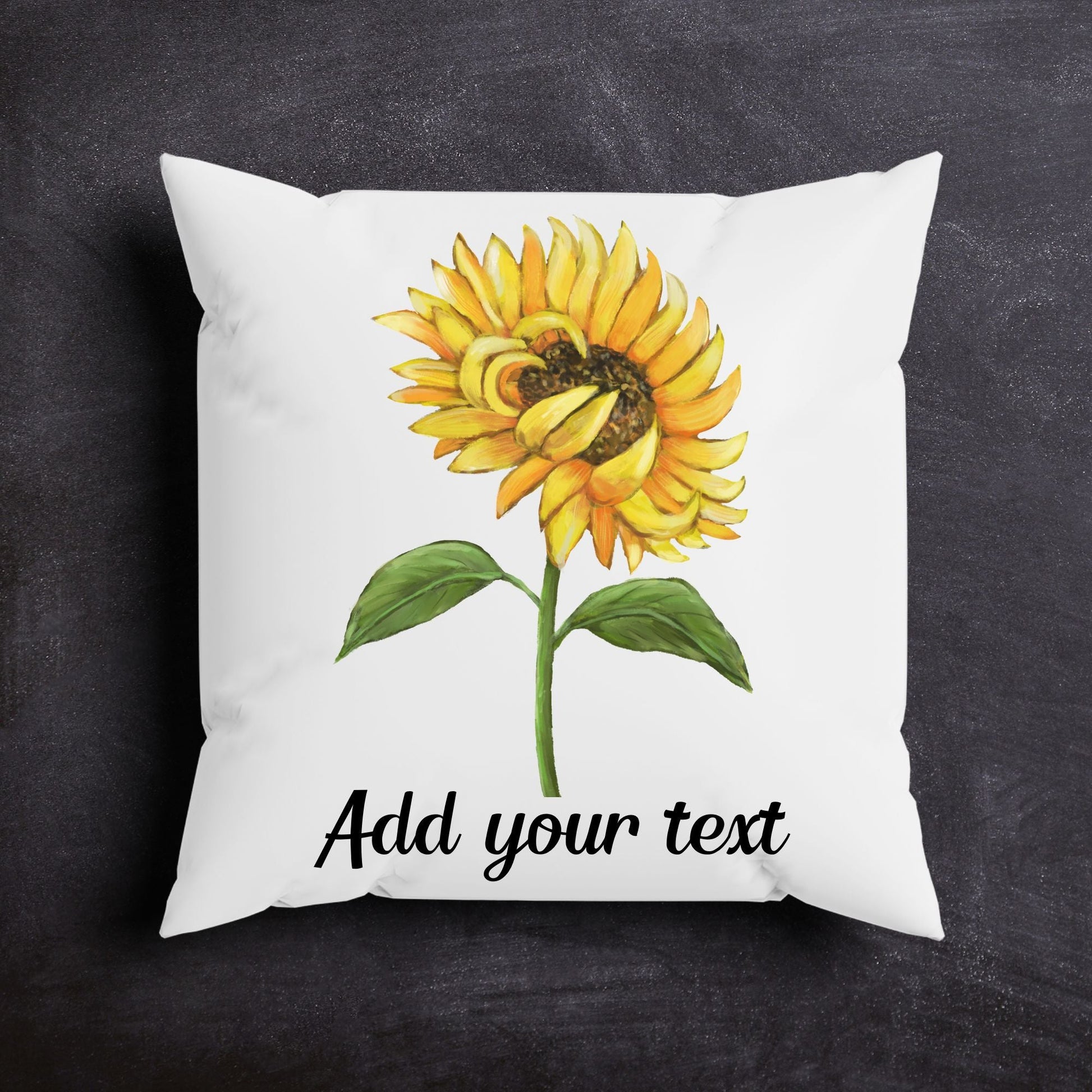 Sunflower Pillow - MerikaArt