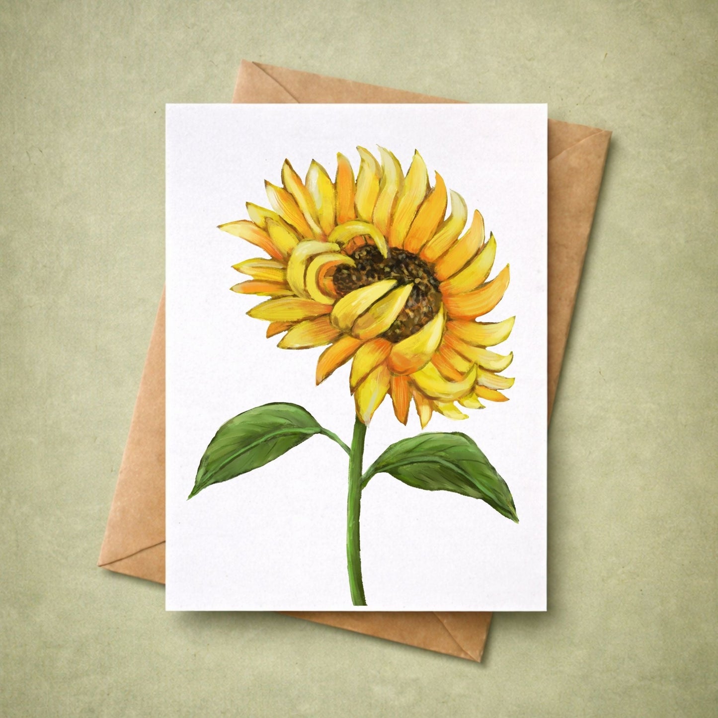 Sunflower Postcard - MerikaArt