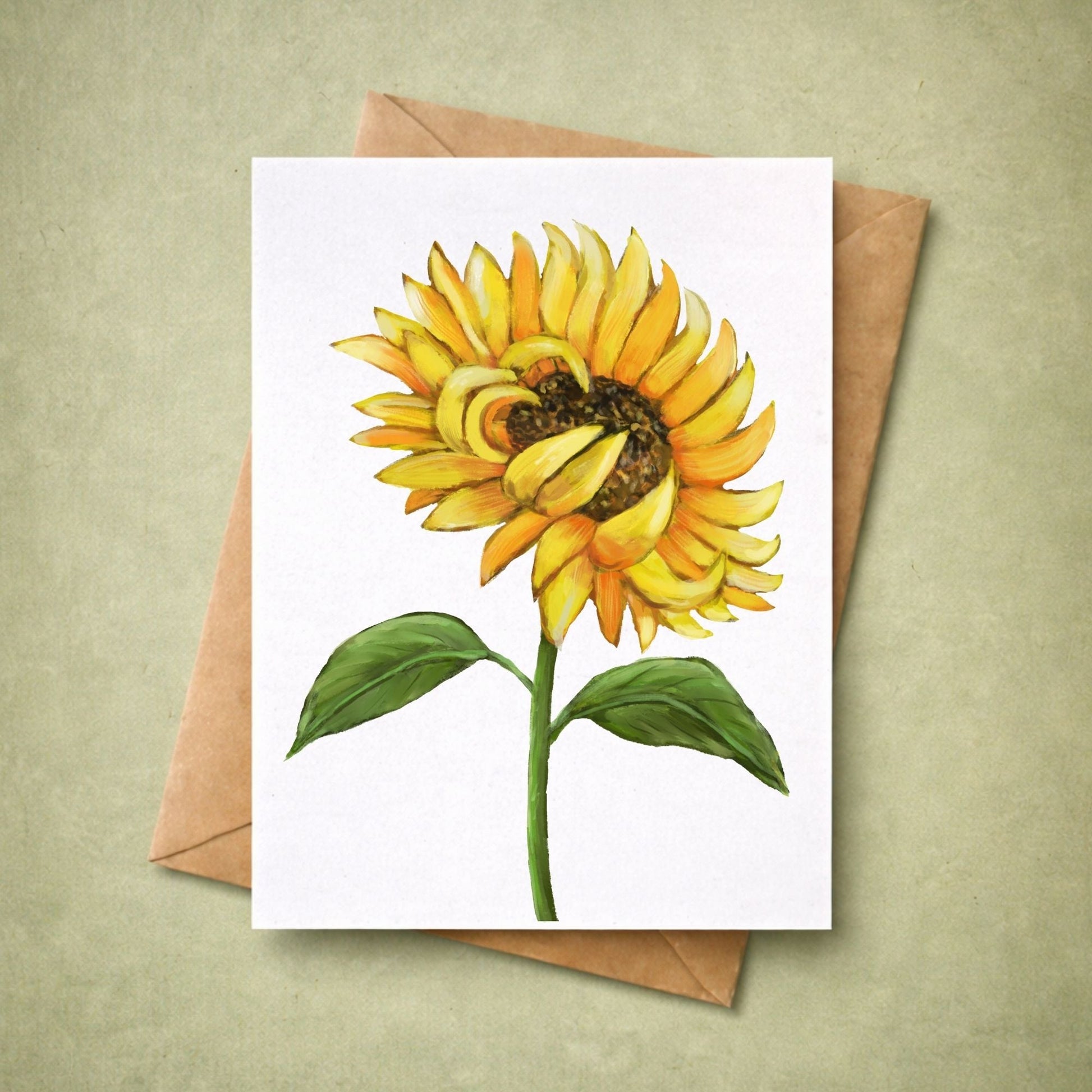Sunflower Postcard - MerikaArt