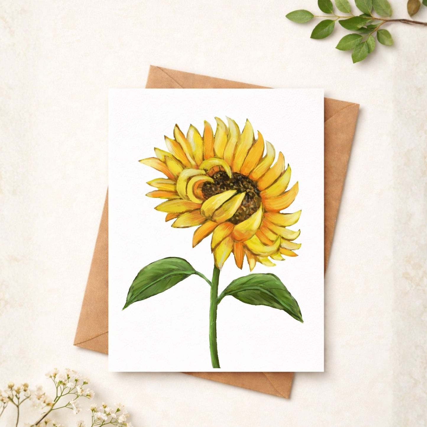 Sunflower Postcard - MerikaArt