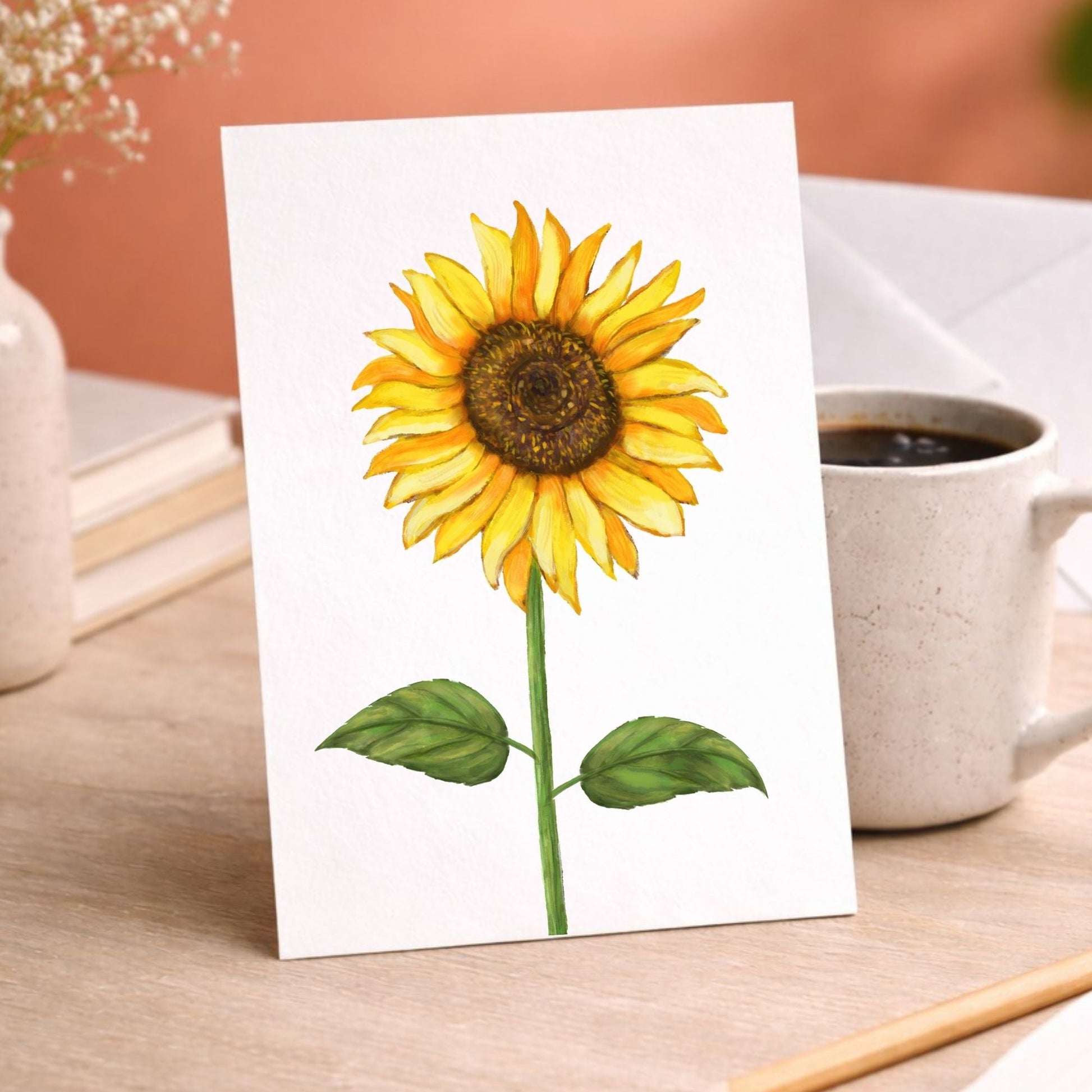 Sunflower Postcard - MerikaArt