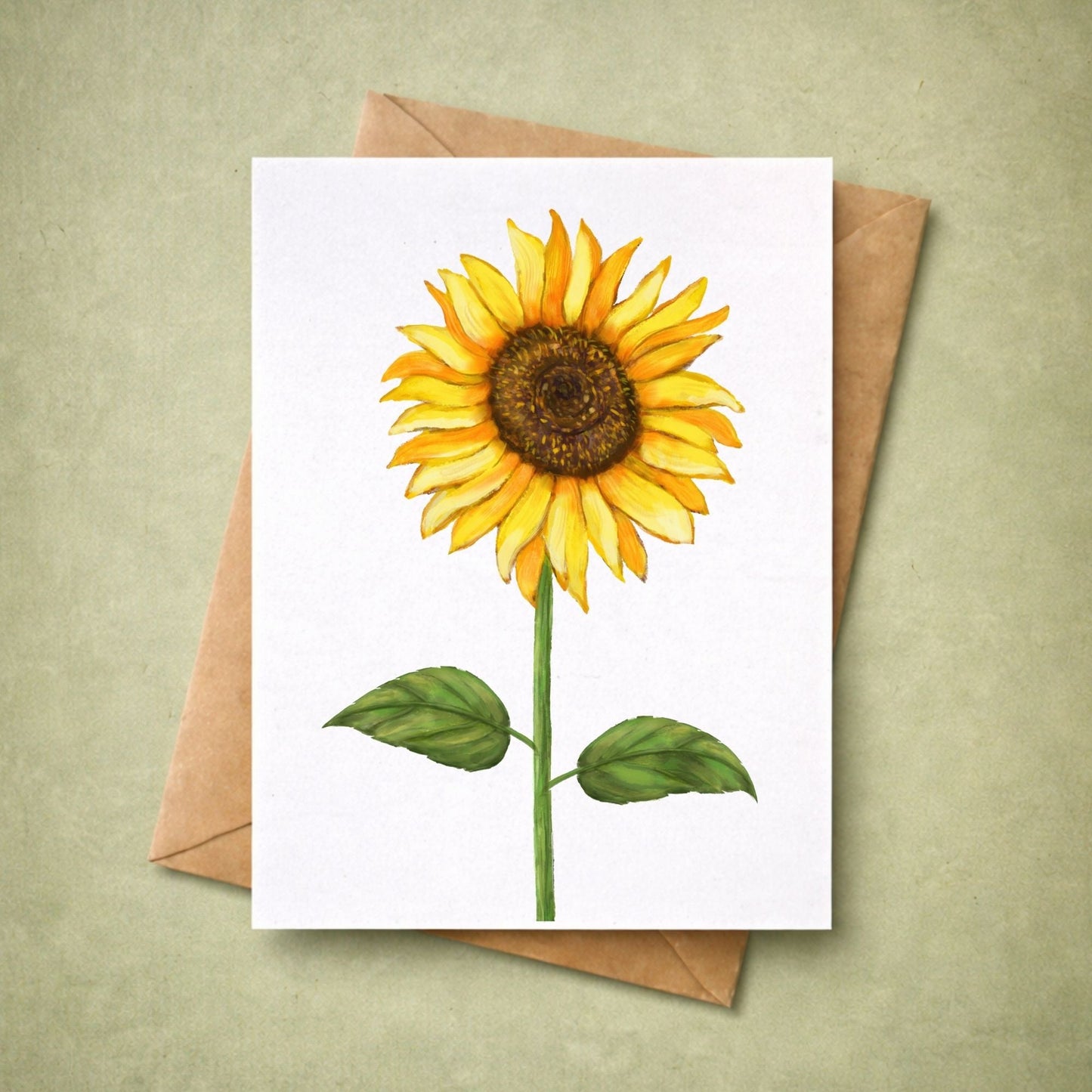 Sunflower Postcard - MerikaArt