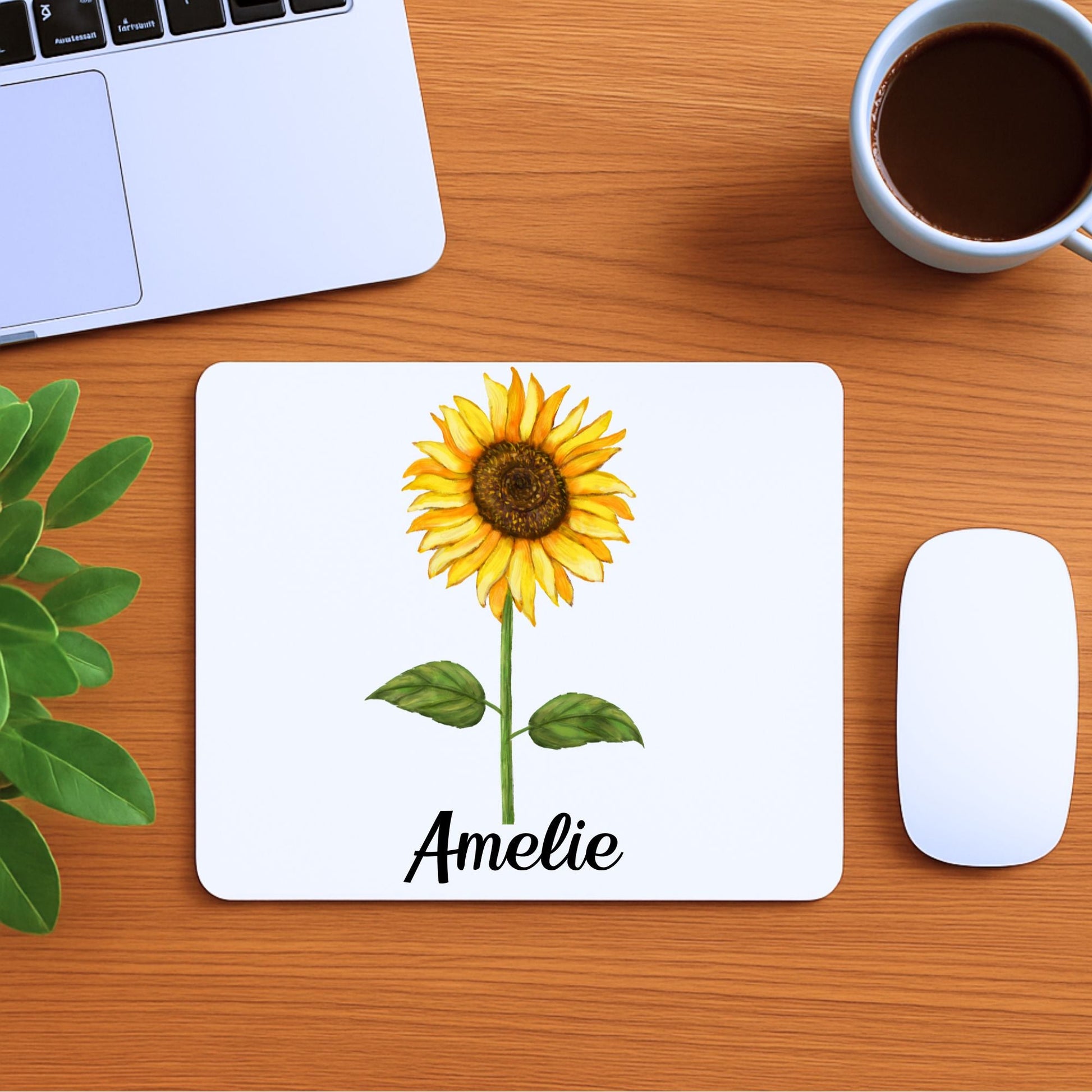 Sunflower Vinyl Mousepad - MerikaArt