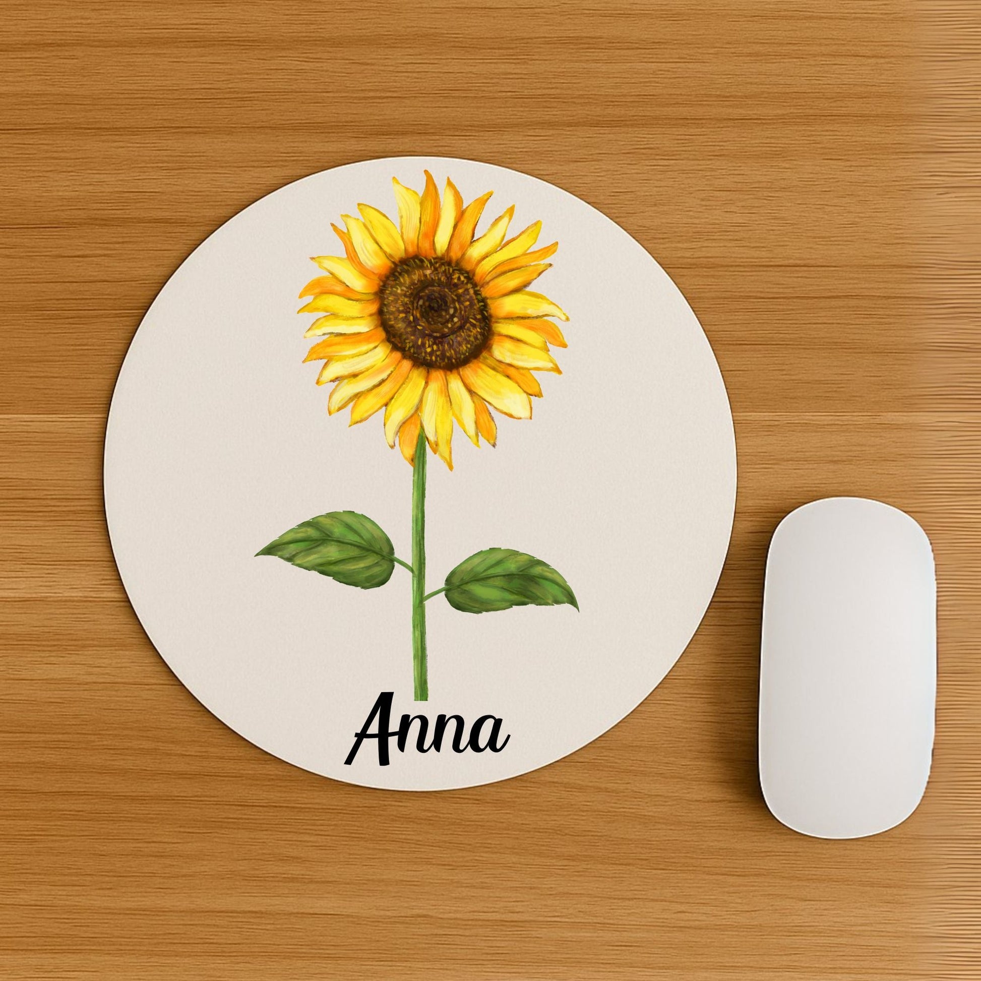 Sunflower Vinyl Mousepad - MerikaArt
