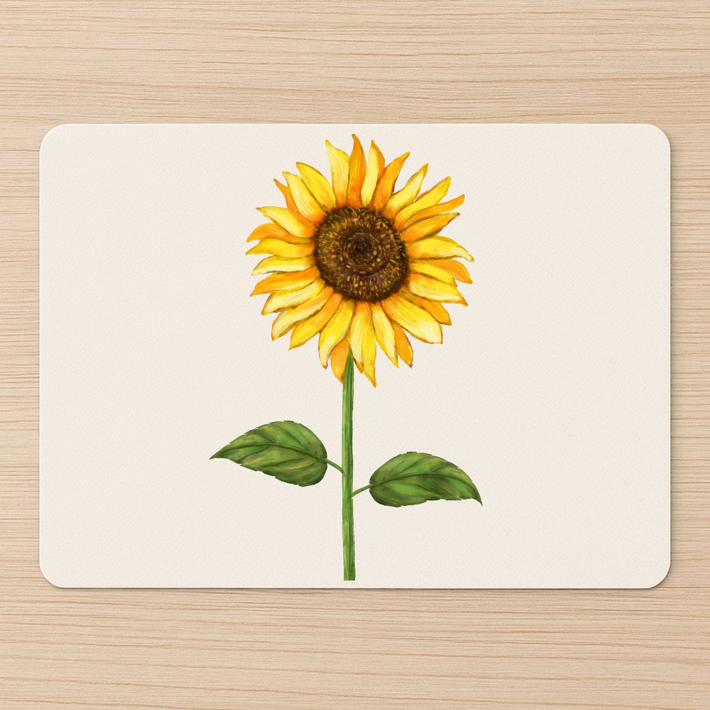 Sunflower Vinyl Mousepad - MerikaArt