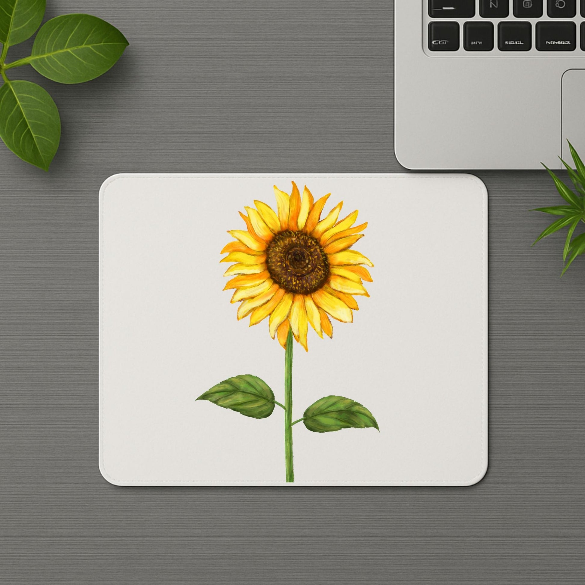 Sunflower Vinyl Mousepad - MerikaArt