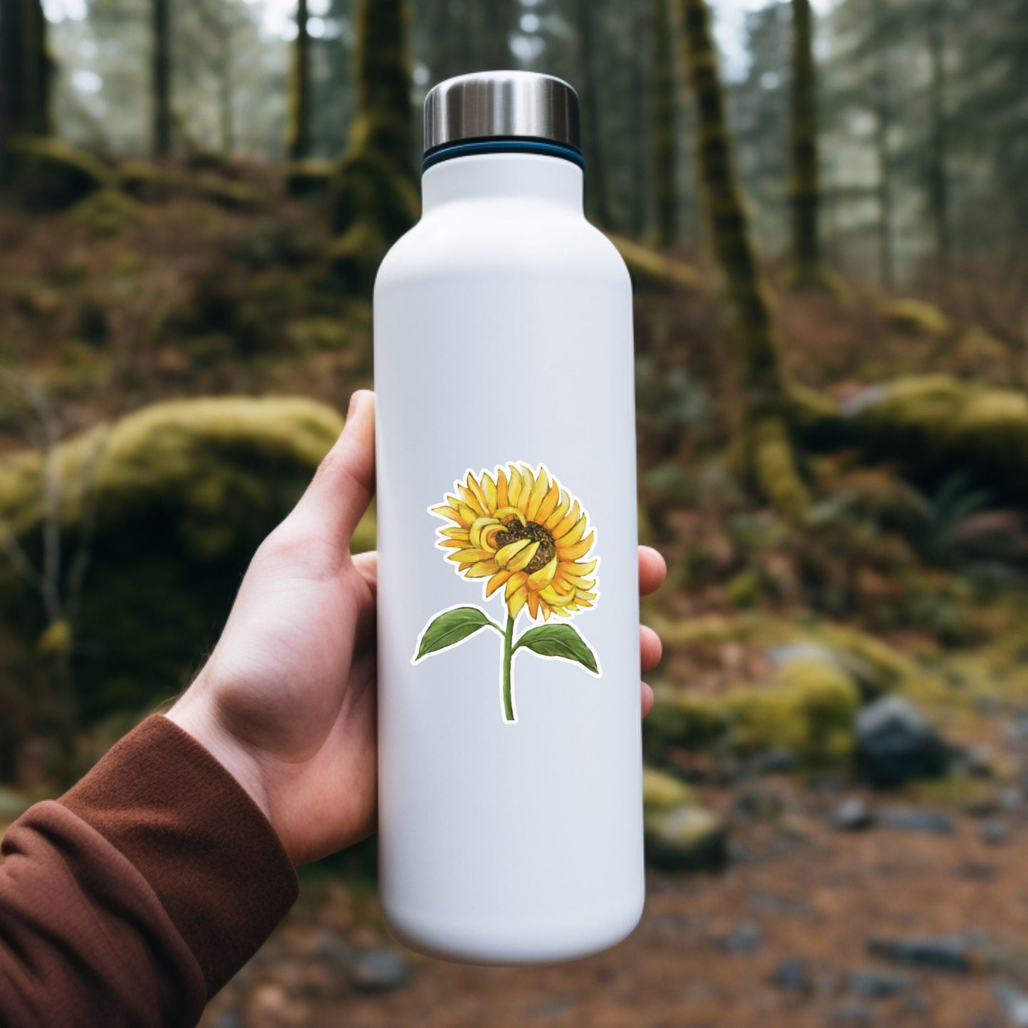 Sunflower Vinyl Sticker - MerikaArt