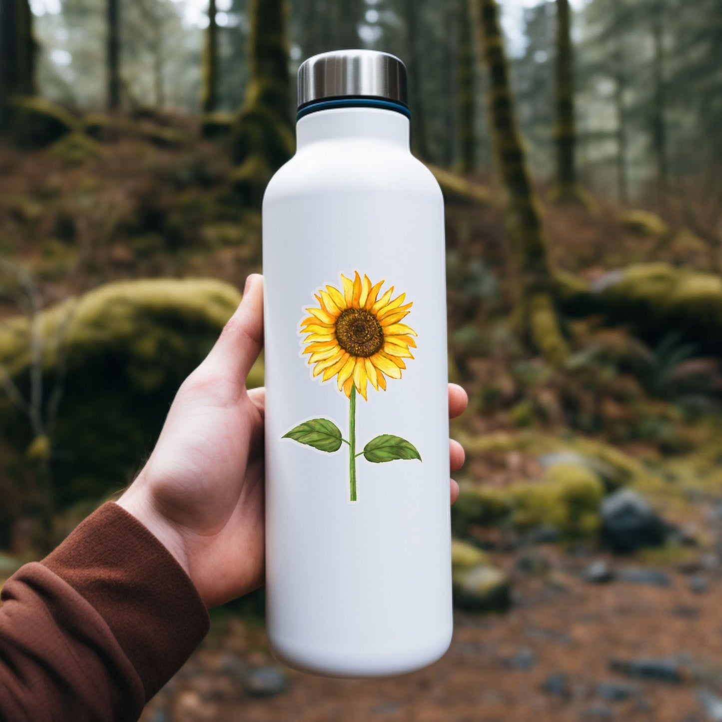 Sunflower Vinyl Sticker - MerikaArt