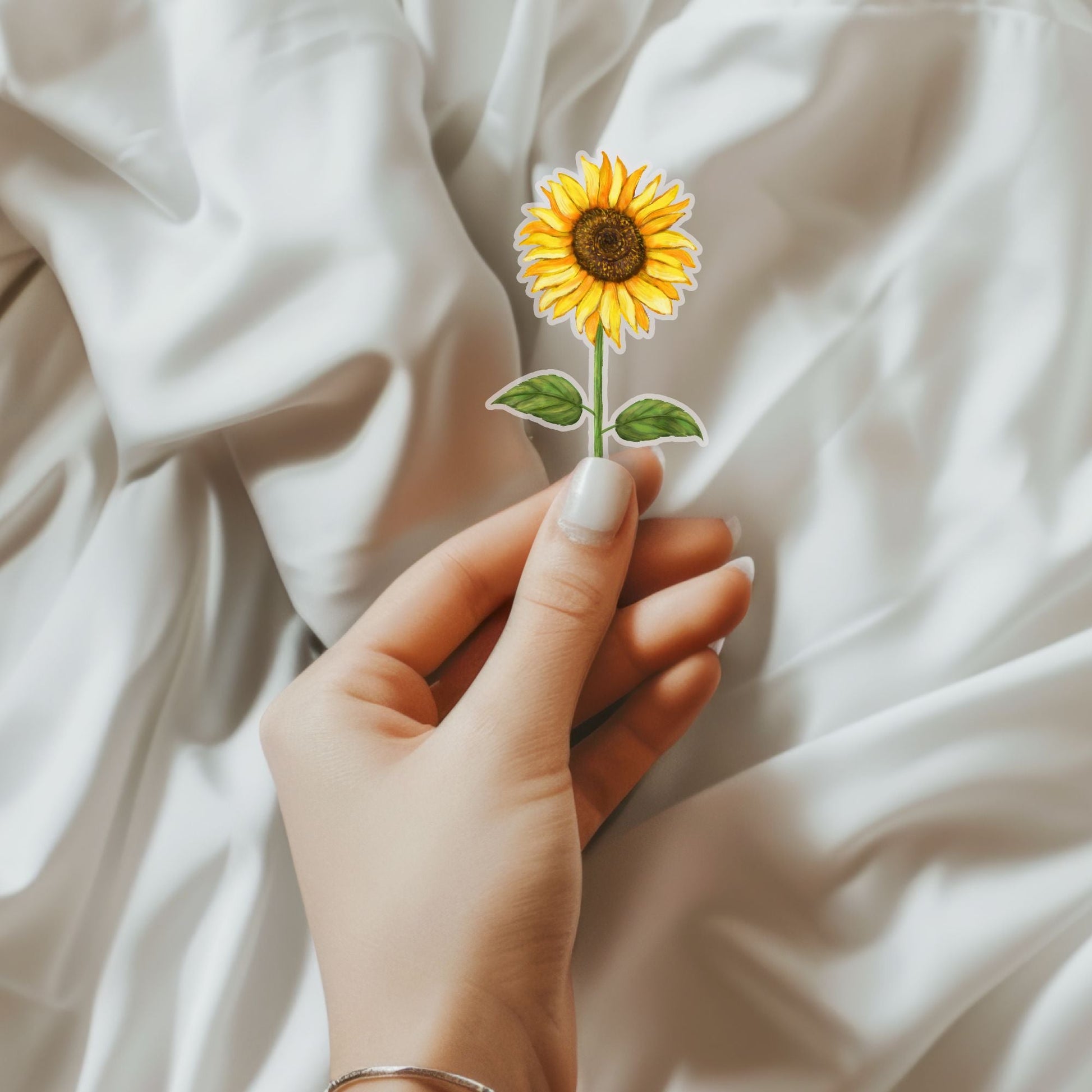 Sunflower Vinyl Sticker - MerikaArt