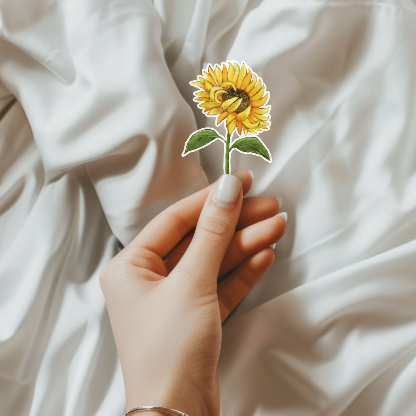 Sunflower Vinyl Sticker - MerikaArt