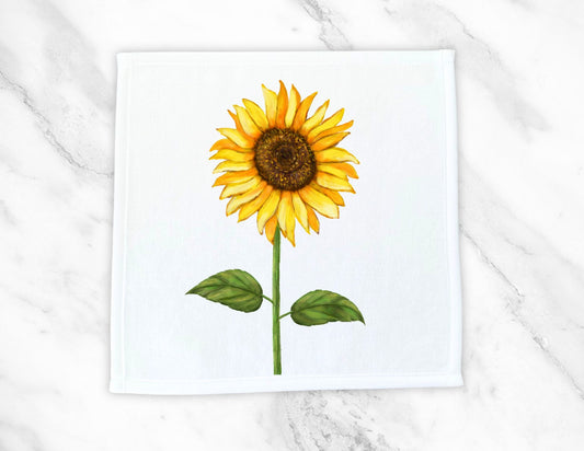 Sunflower Washcloth - MerikaArt