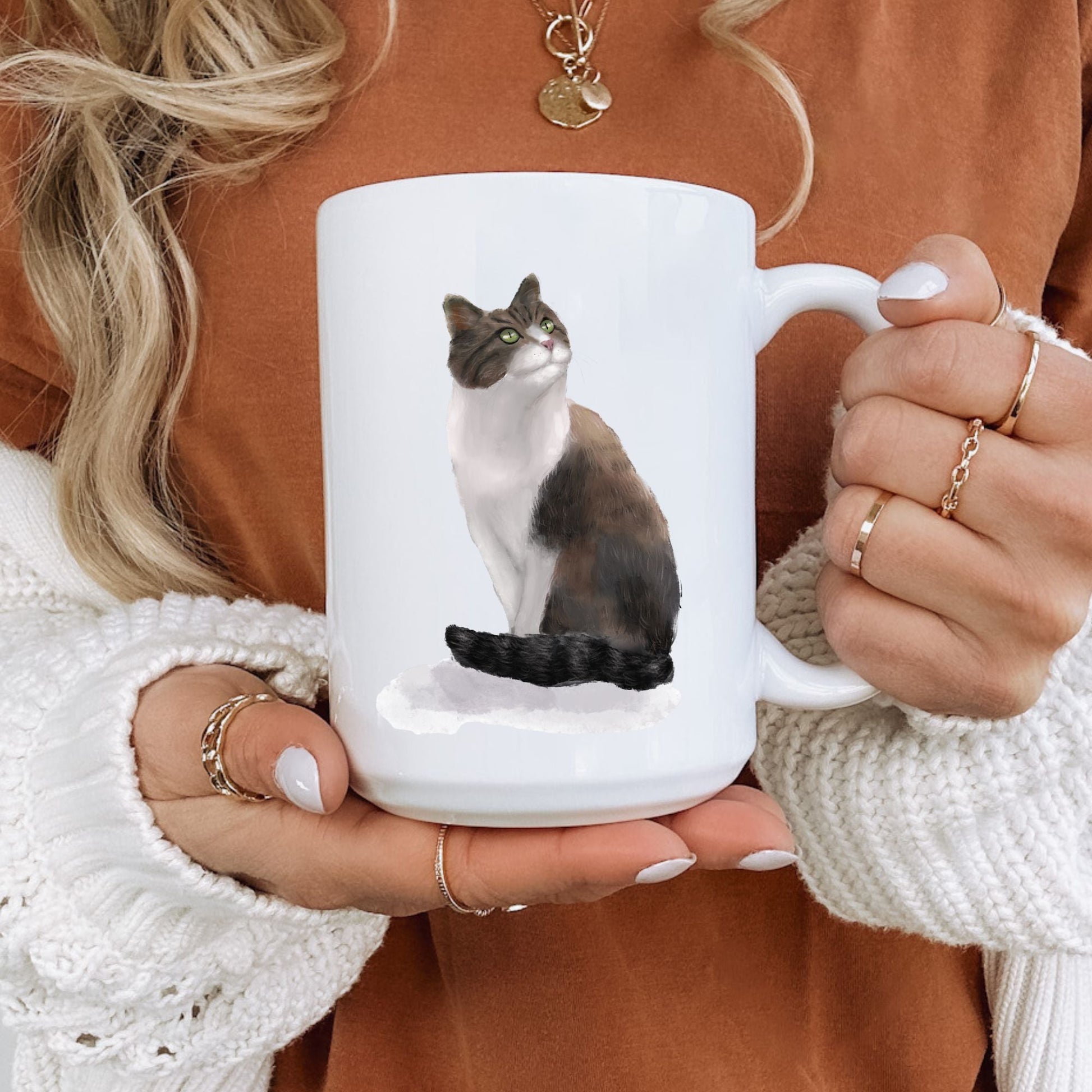 Tabby Cat Mug - MerikaArt