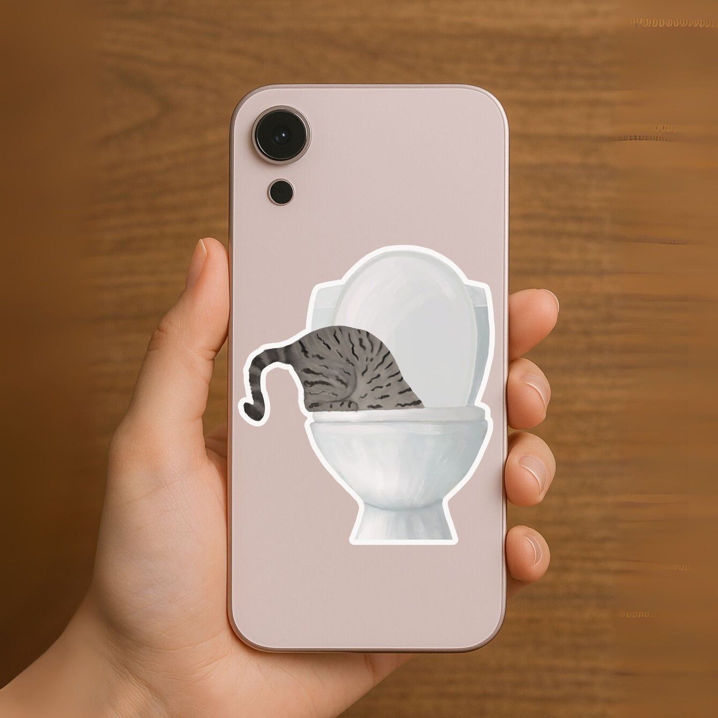 Tabby Cat Vinyl Sticker - MerikaArt