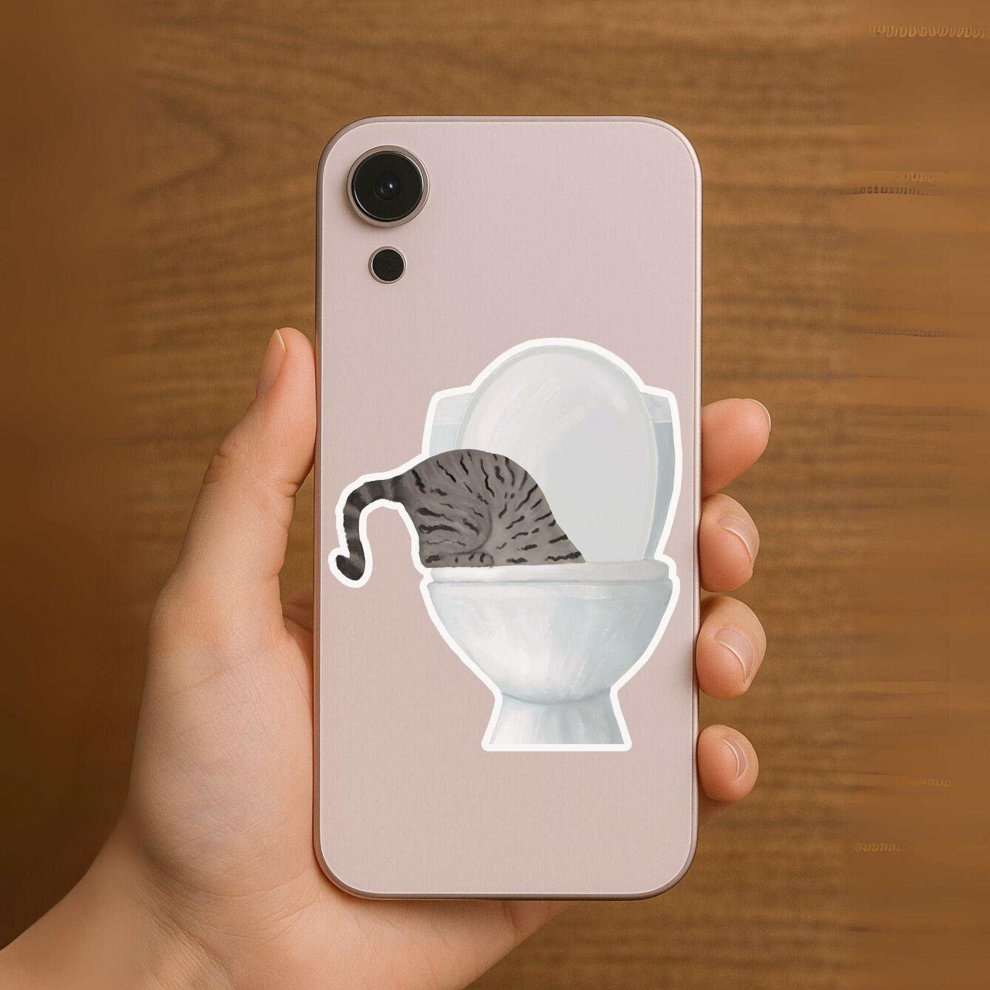 Tabby Cat Vinyl Sticker - MerikaArt