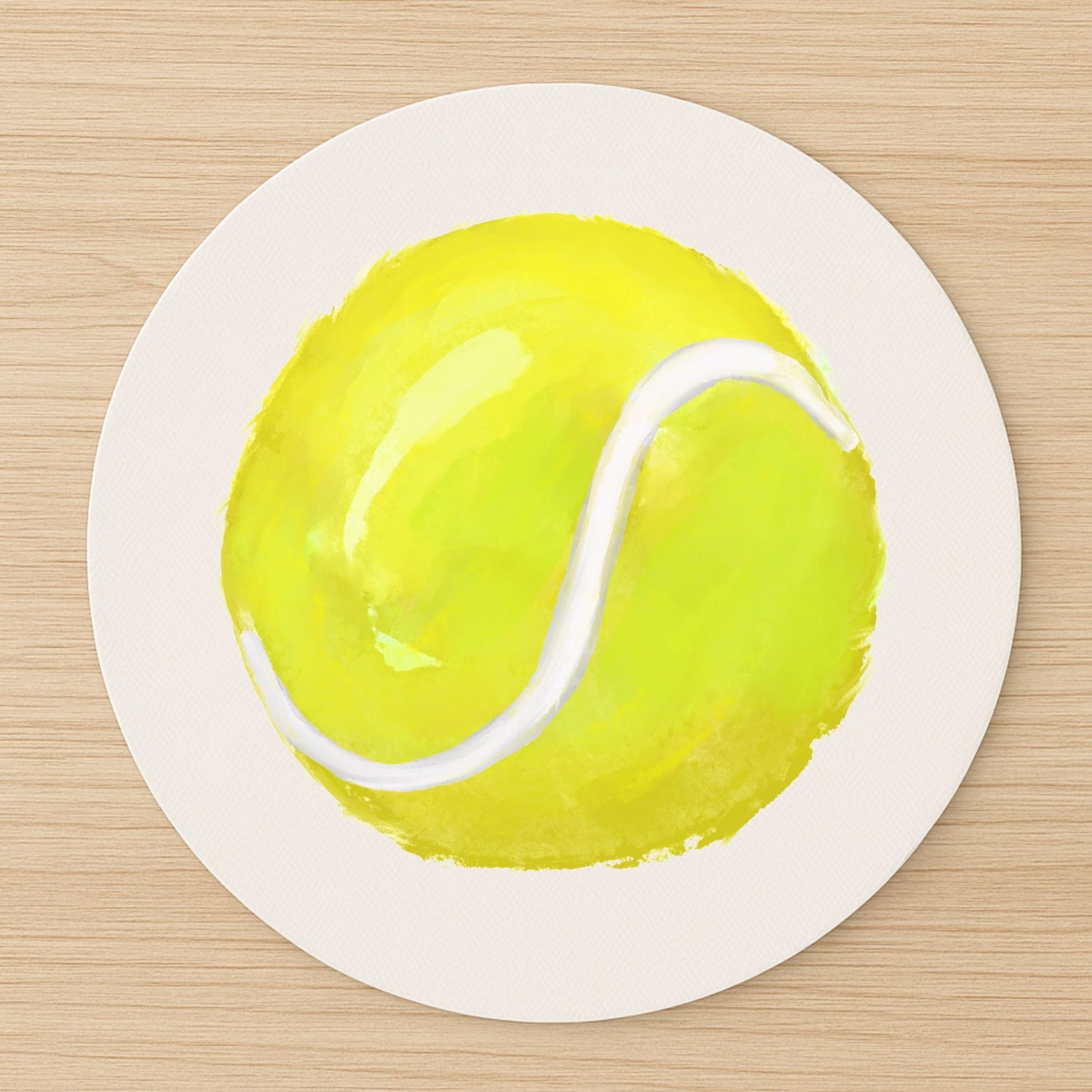 Tennis Ball Mousepad - MerikaArt