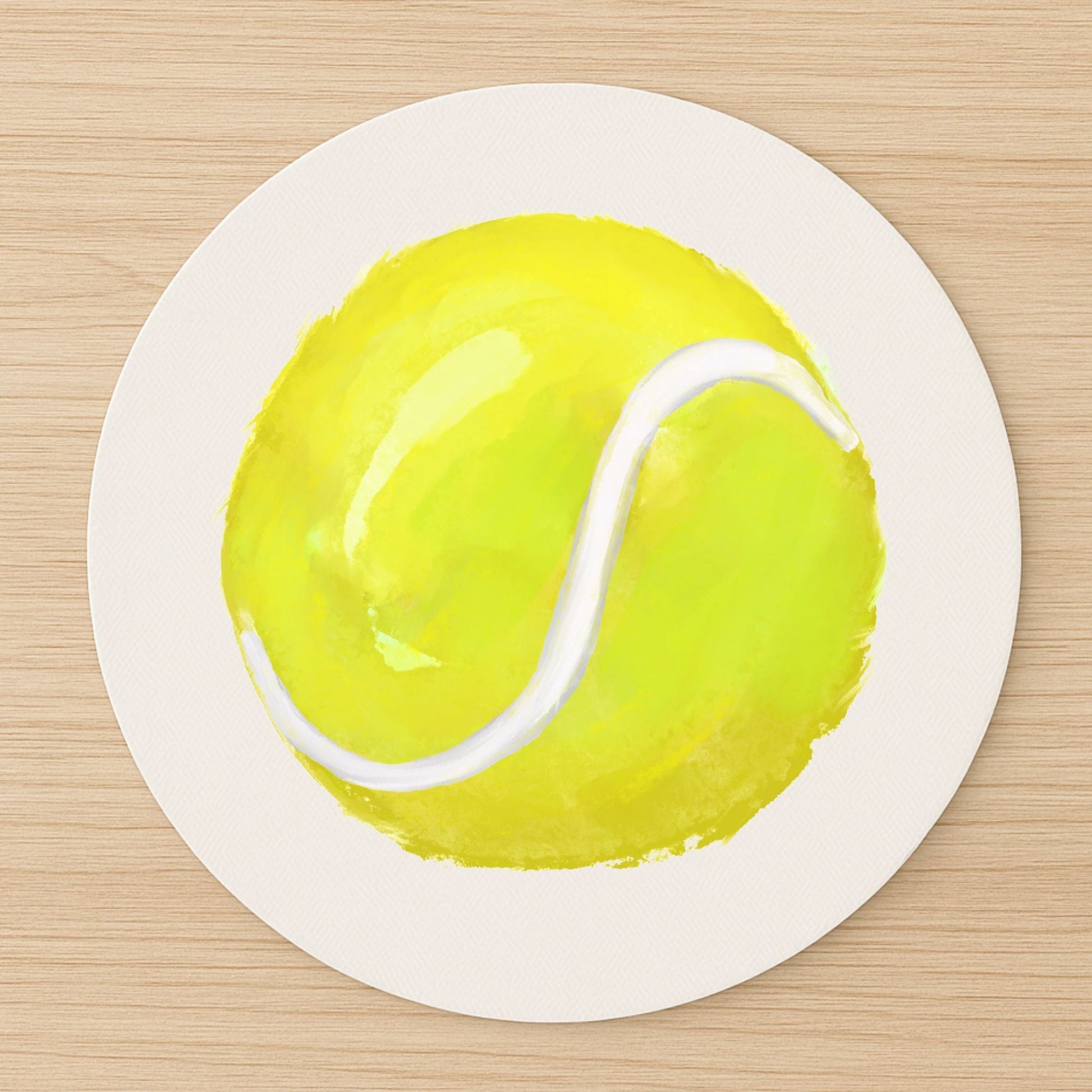 Tennis Ball Mousepad - MerikaArt