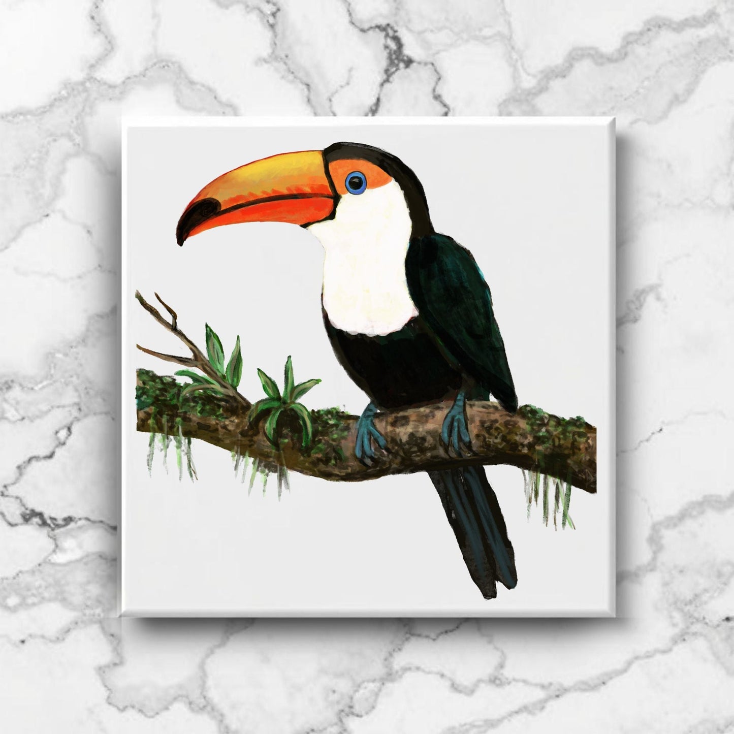 Toco Toucan Ceramic Tile - MerikaArt
