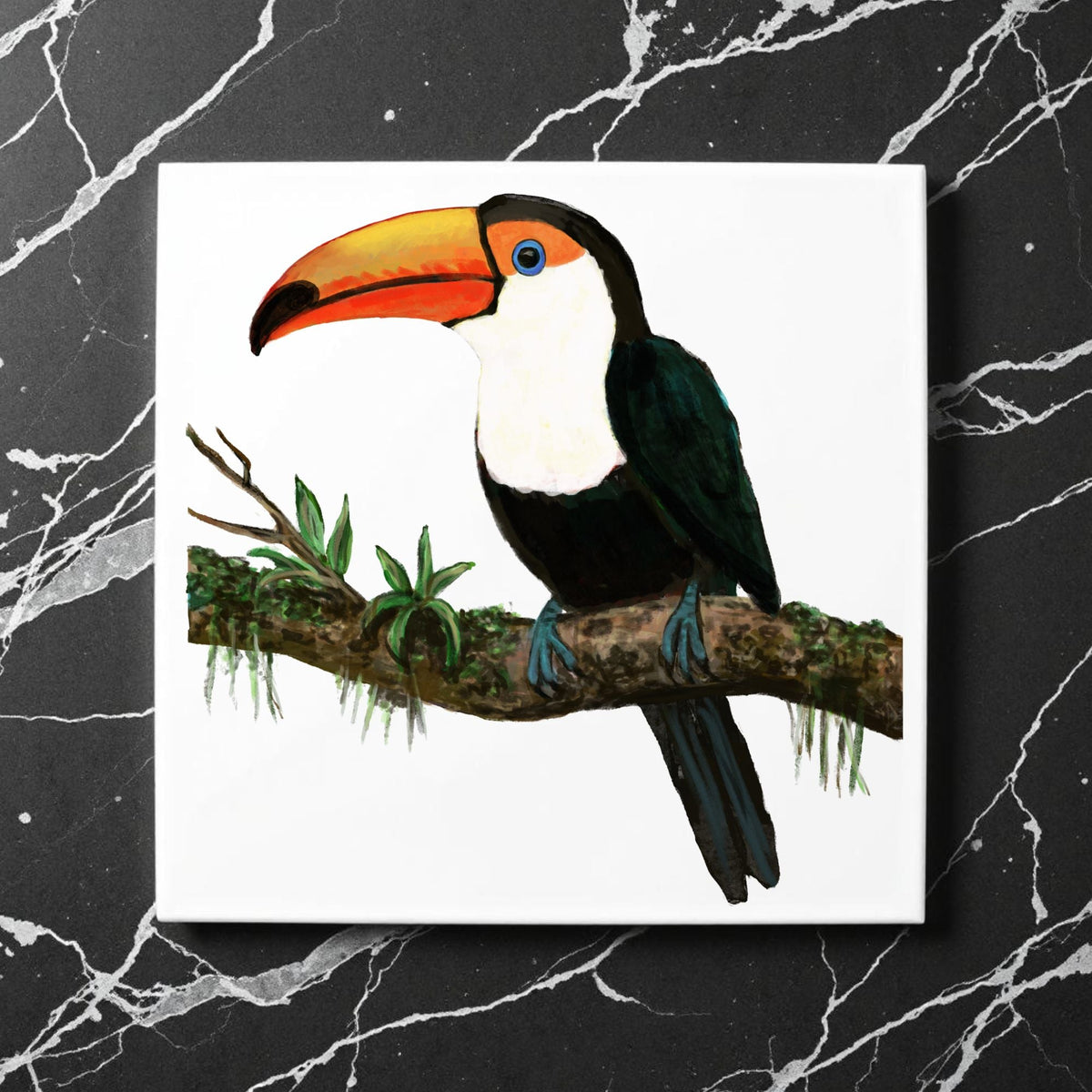 Toco Toucan Ceramic Tile - MerikaArt
