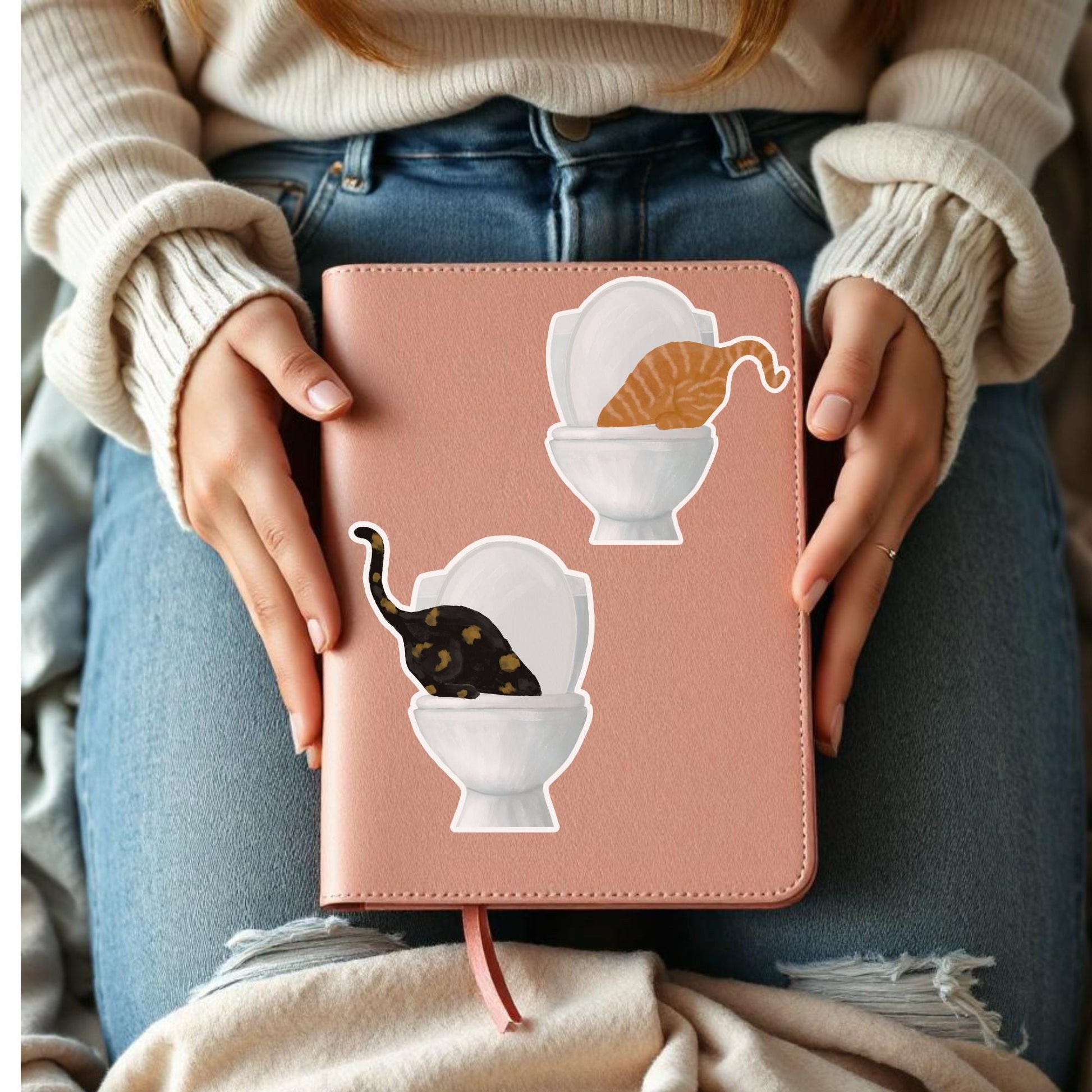 Tortoiseshell Cat Vinyl Sticker - MerikaArt