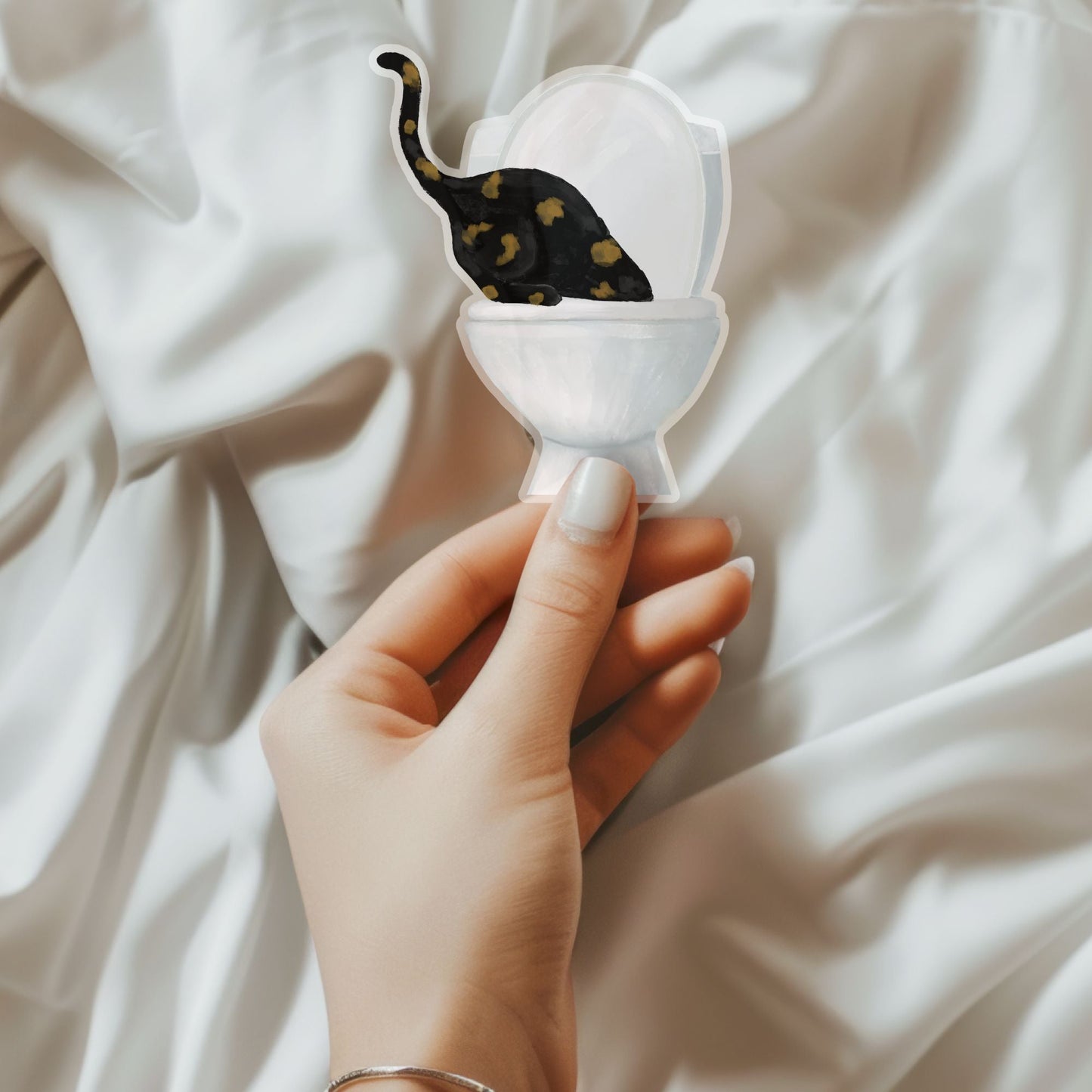 Tortoiseshell Cat Vinyl Sticker - MerikaArt