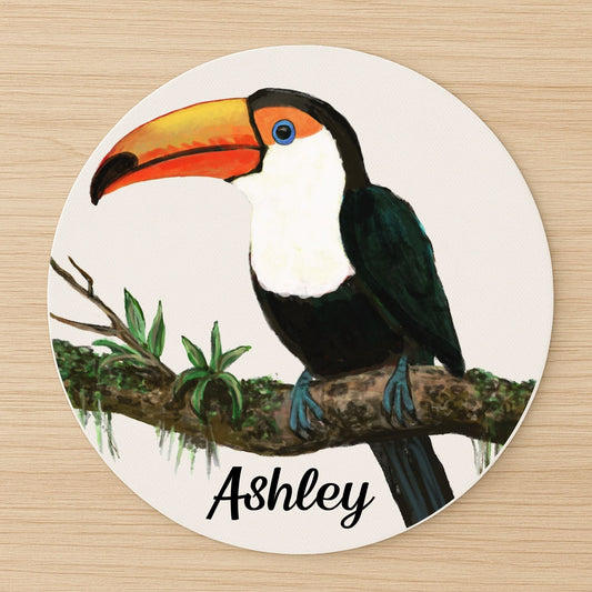 Toucan Branch Mousepad - MerikaArt