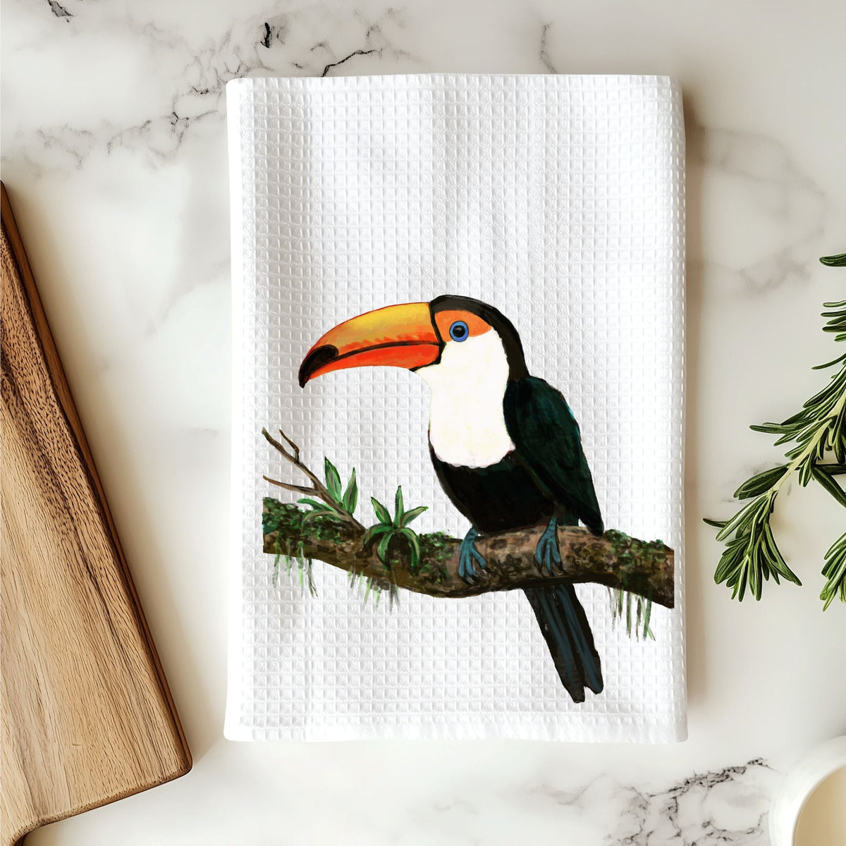 Toucan Kitchen Towel - MerikaArt