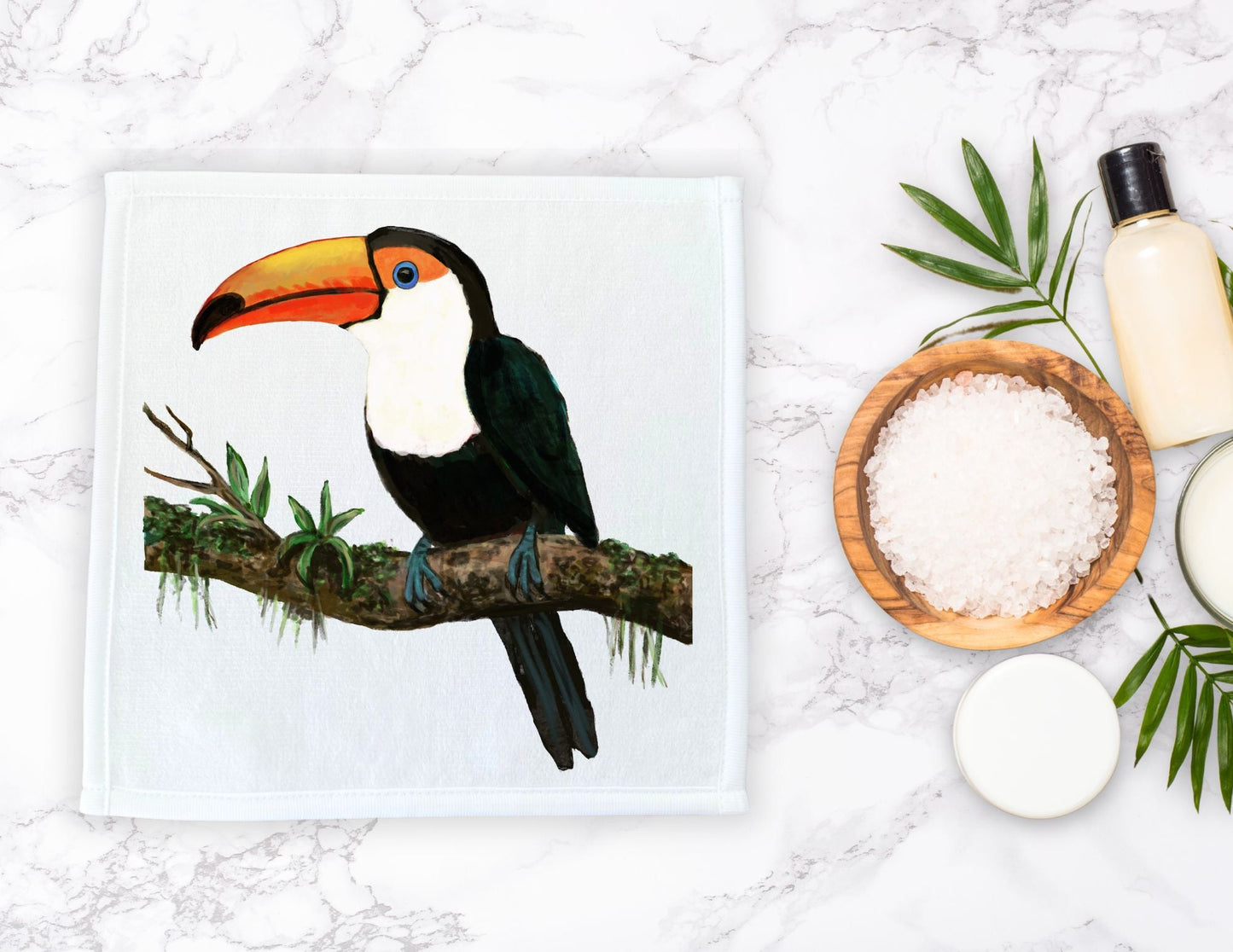 Toucan Washcloth - MerikaArt
