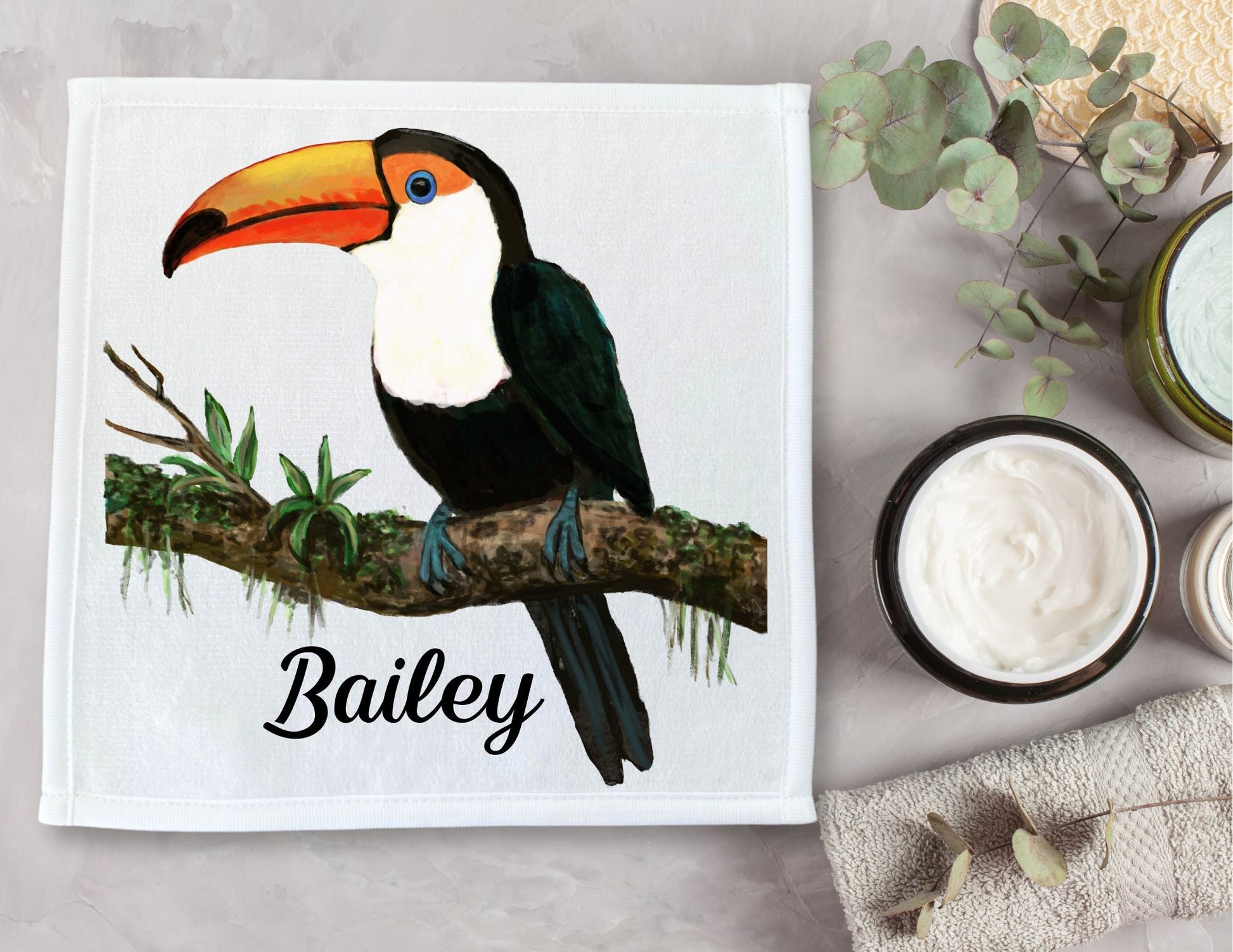 Toucan Washcloth - MerikaArt