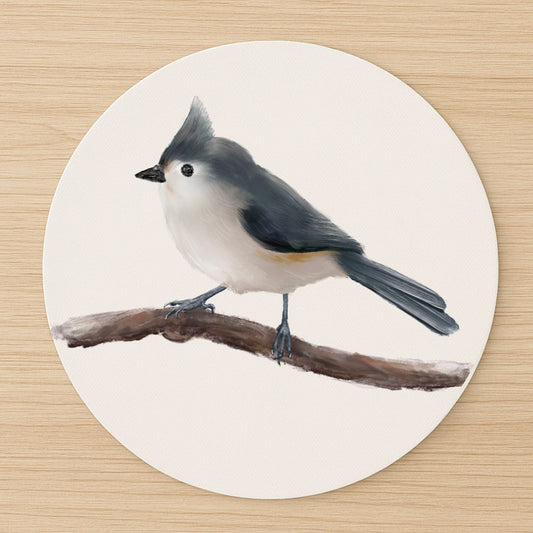 Tufted Titmouse Mousepad - MerikaArt