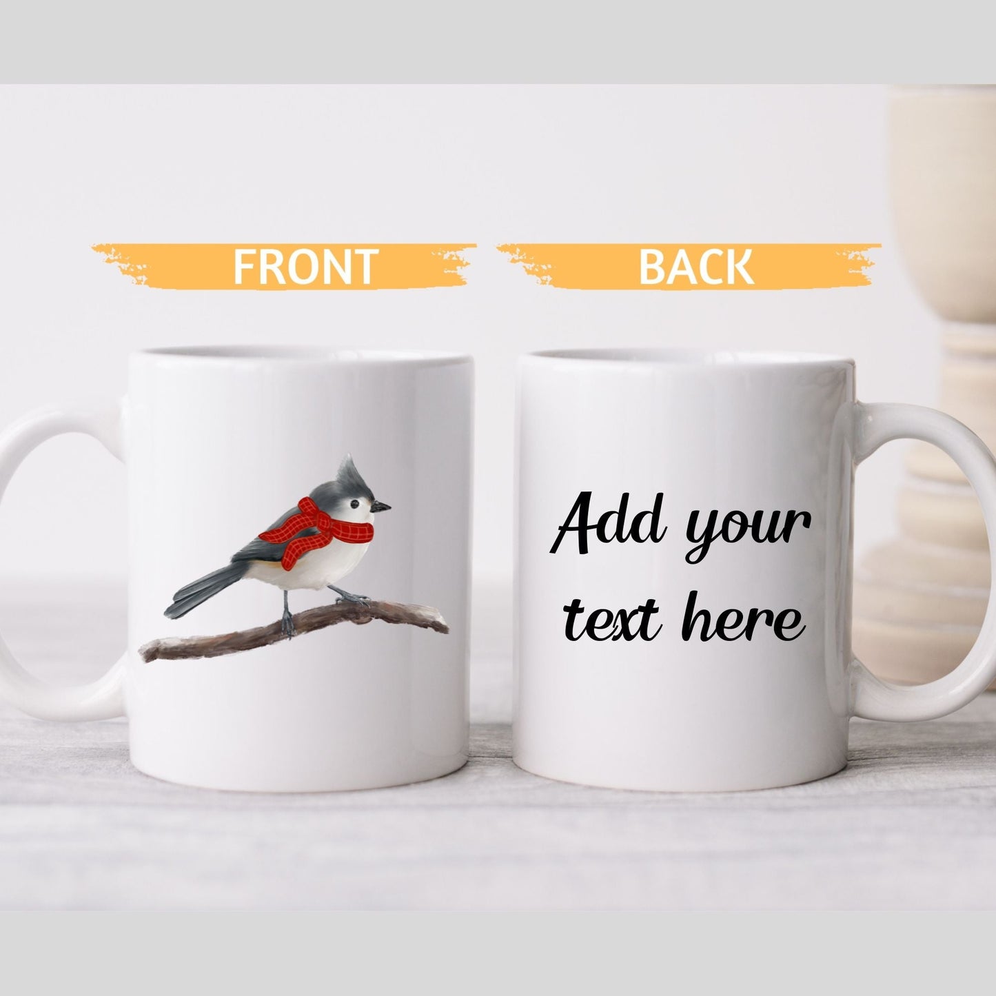 Tufted Titmouse Mug - MerikaArt