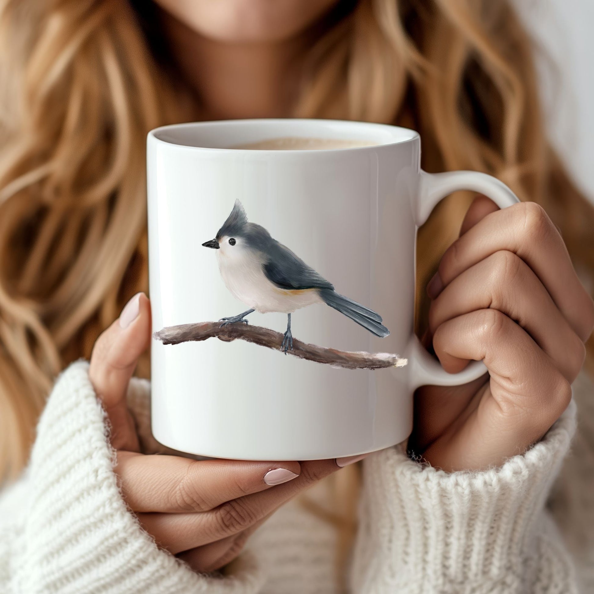 Tufted Titmouse Mug - MerikaArt