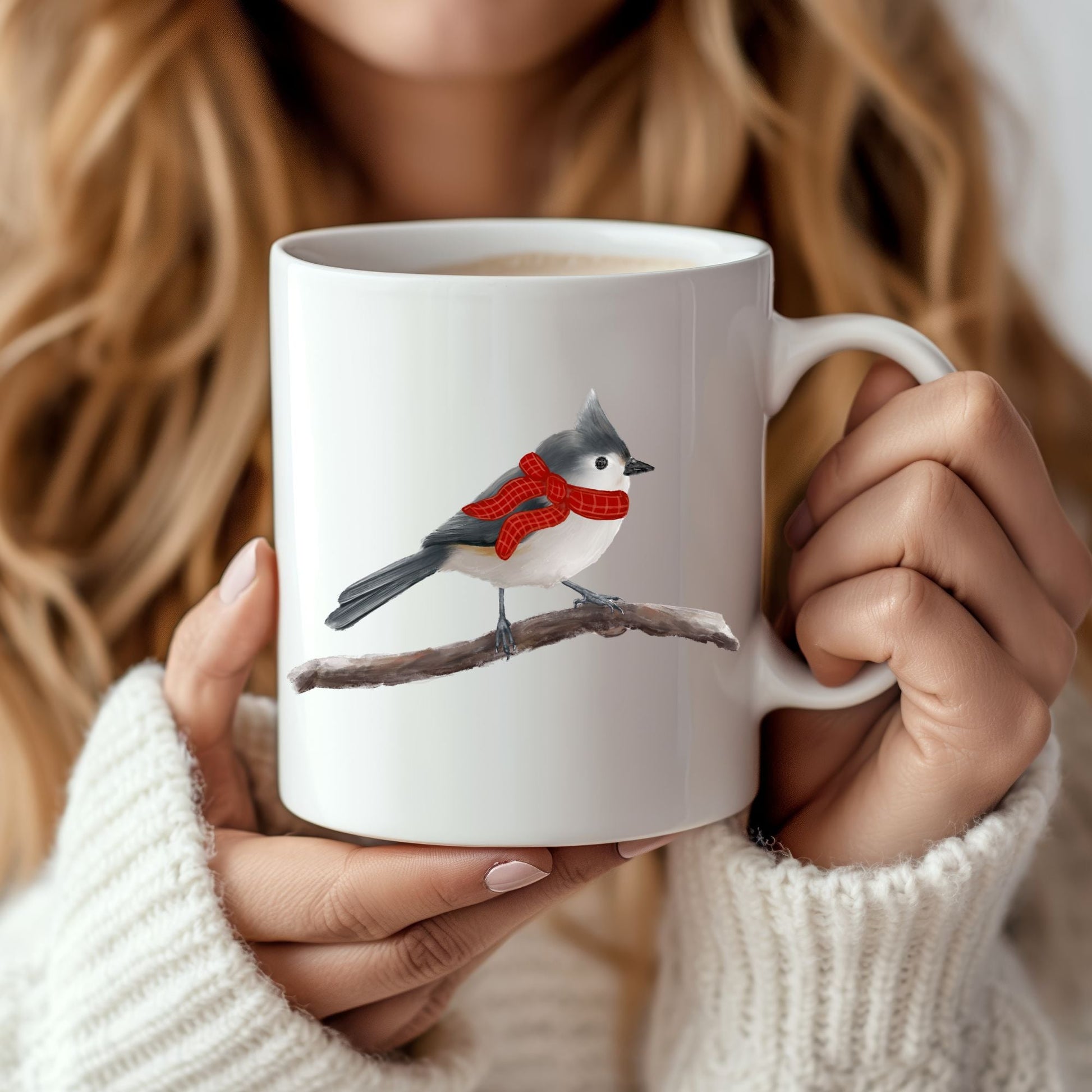 Tufted Titmouse Mug - MerikaArt