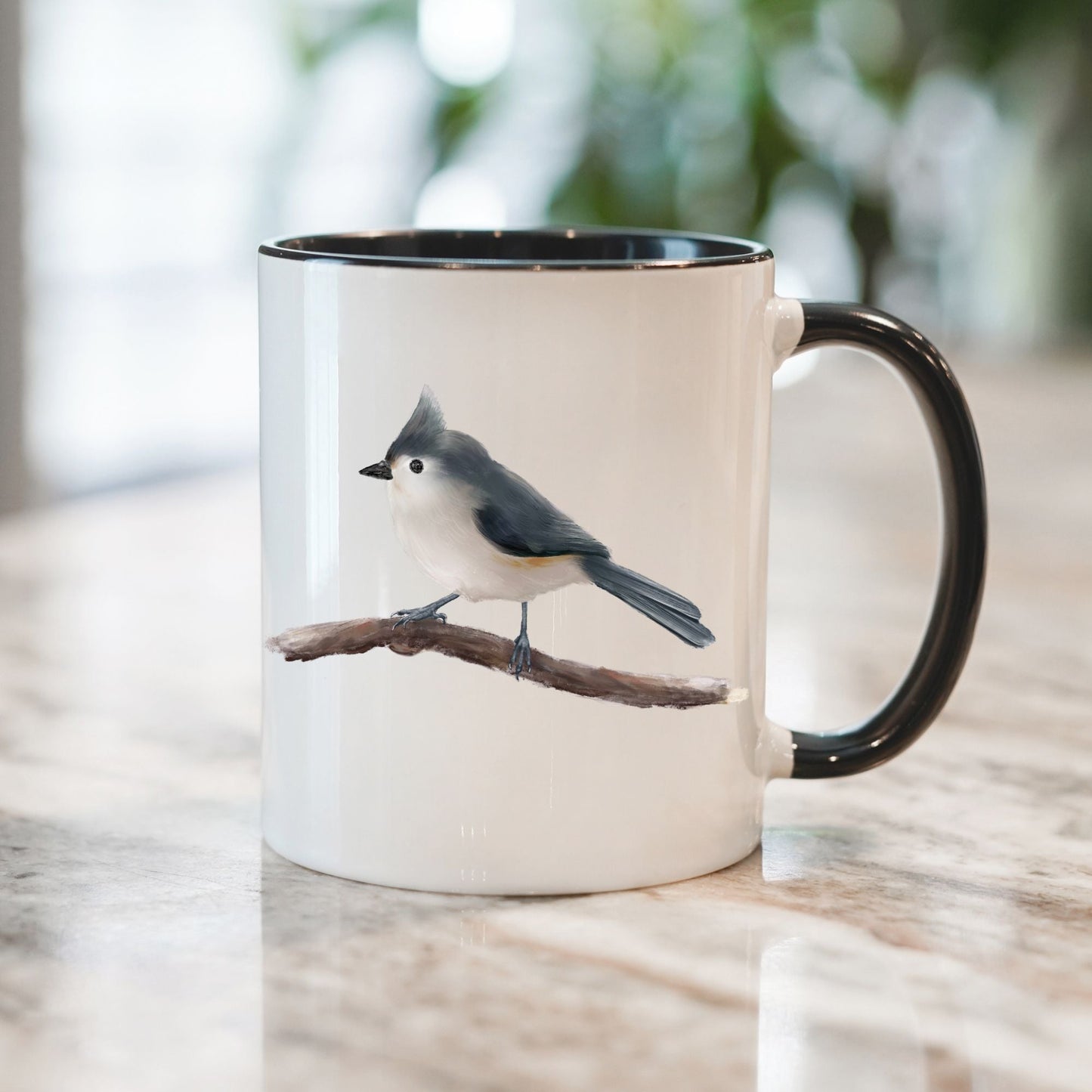Tufted Titmouse Mug - MerikaArt