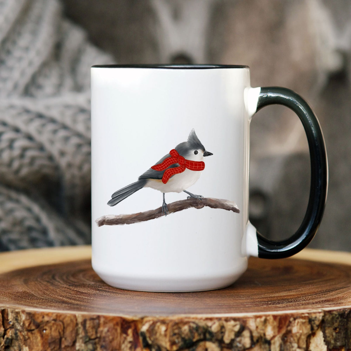 Tufted Titmouse Mug - MerikaArt