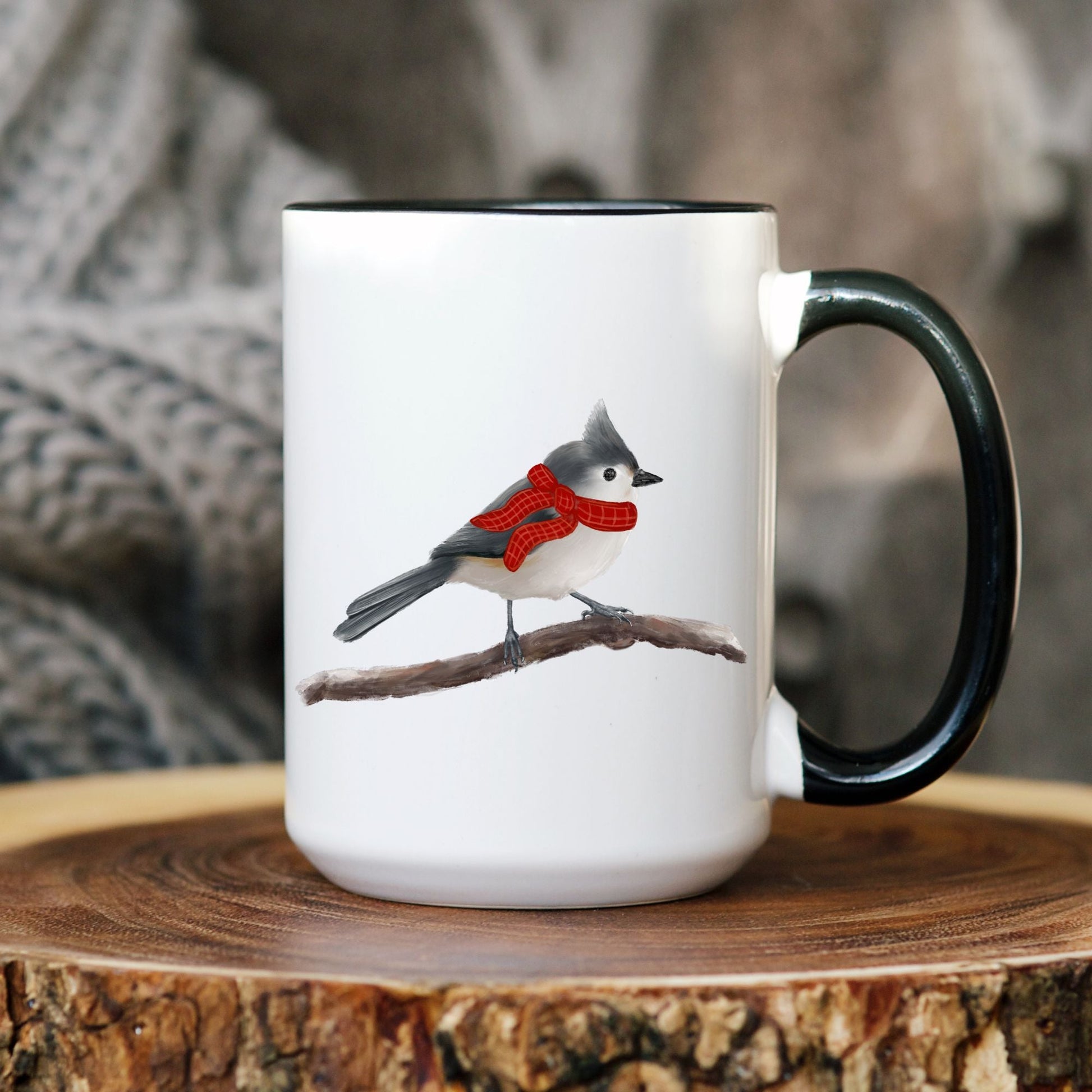 Tufted Titmouse Mug - MerikaArt