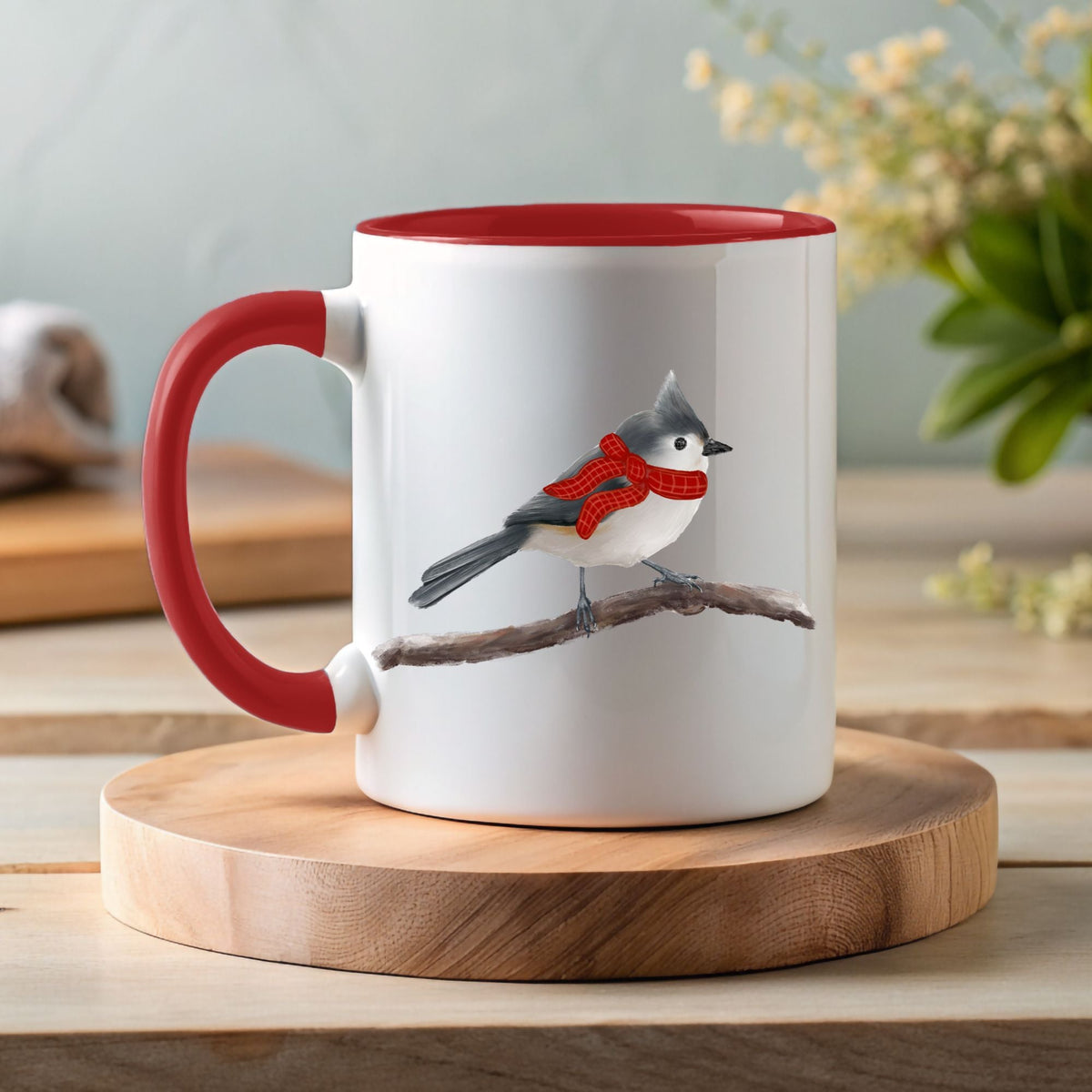 Tufted Titmouse Mug - MerikaArt
