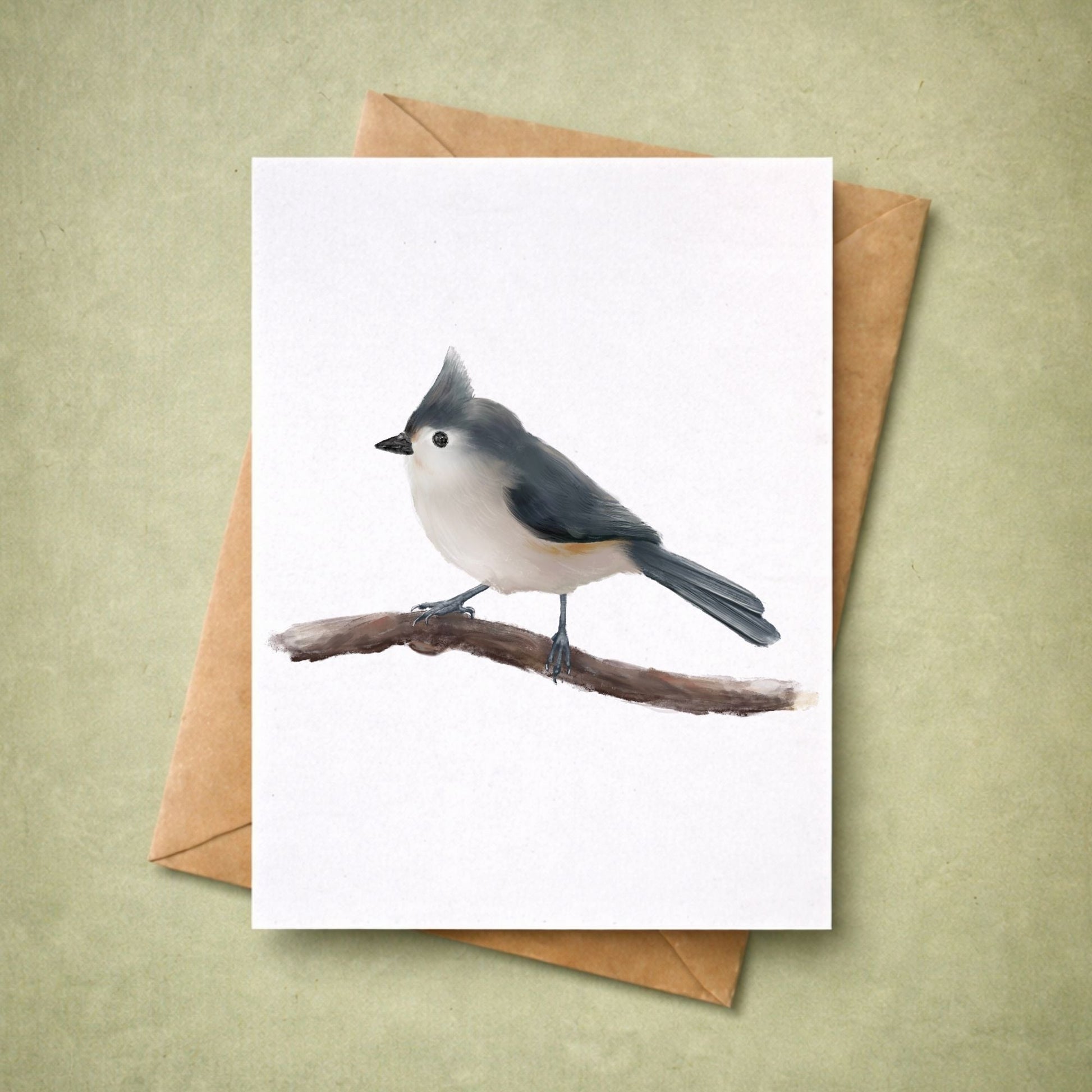 Tufted Titmouse Postcard - MerikaArt