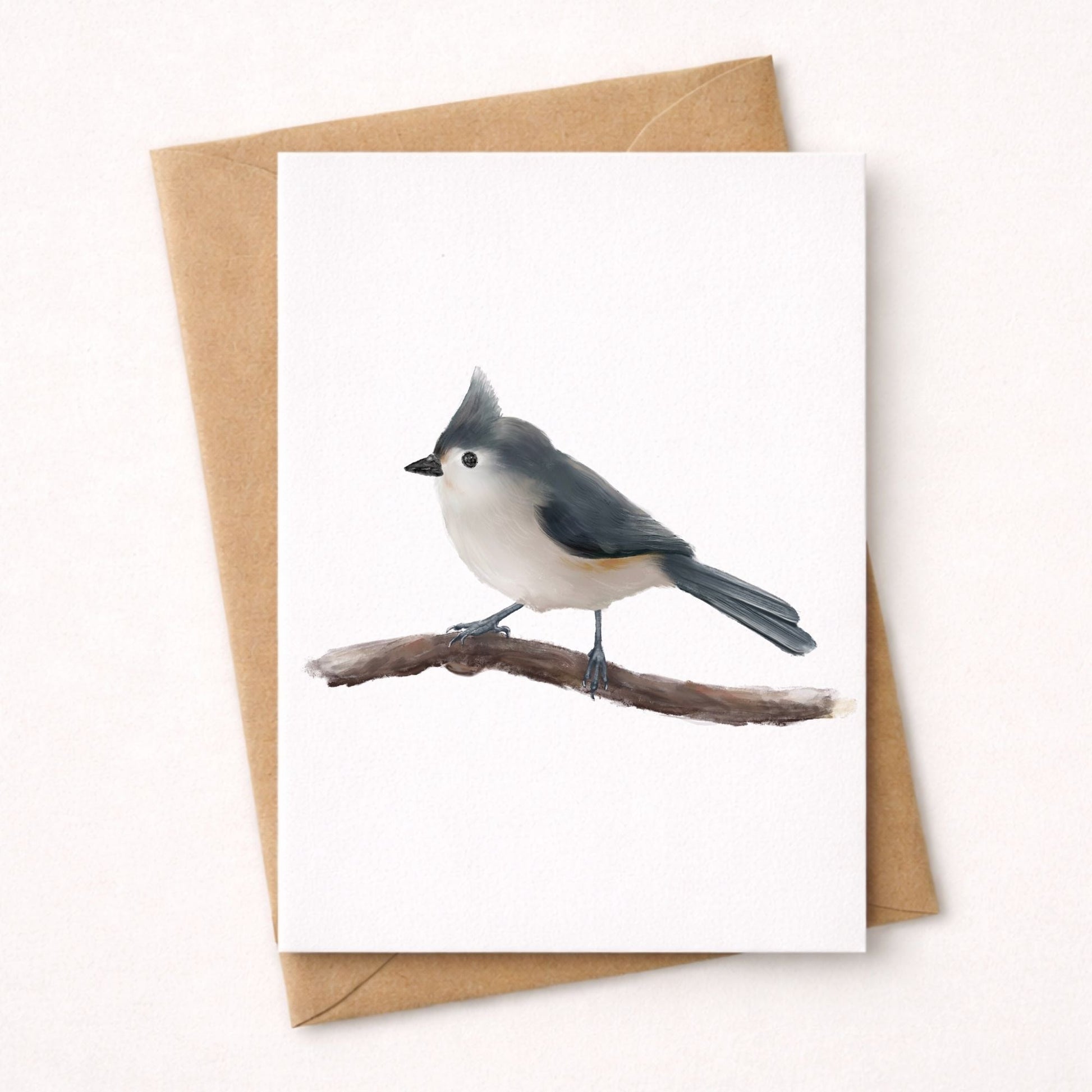 Tufted Titmouse Postcard - MerikaArt