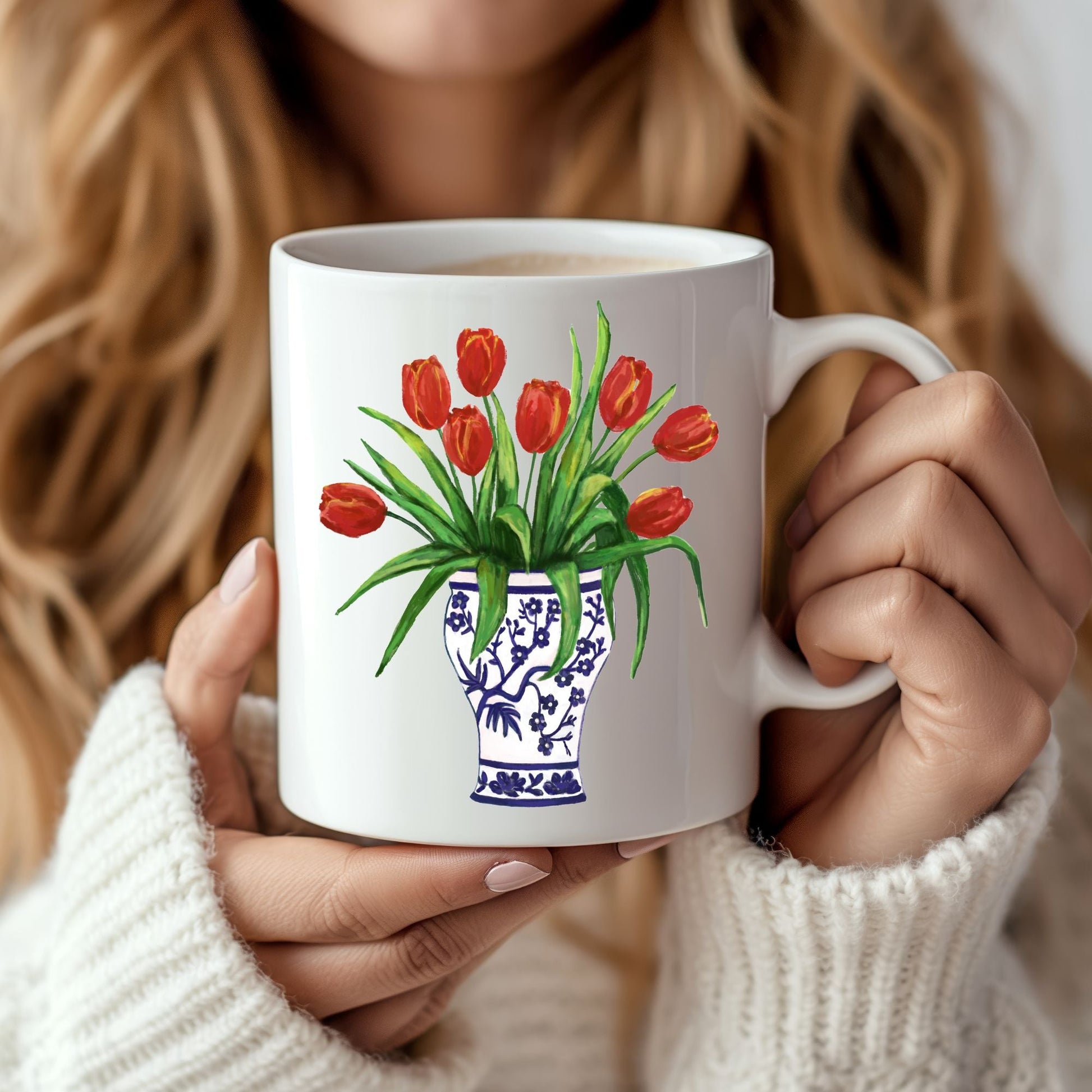 Tulip Bouquet Mug - MerikaArt
