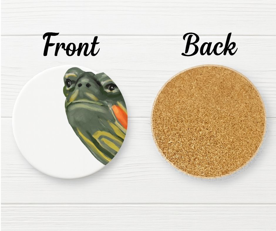 Turtle Ceramic Coaster - MerikaArt