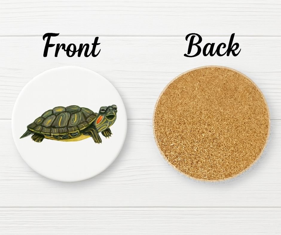Turtle Ceramic Coaster - MerikaArt