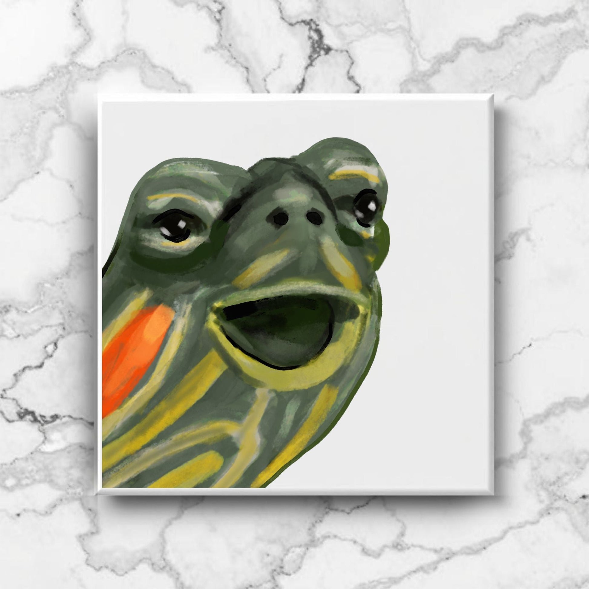 Turtle Ceramic Tile - MerikaArt